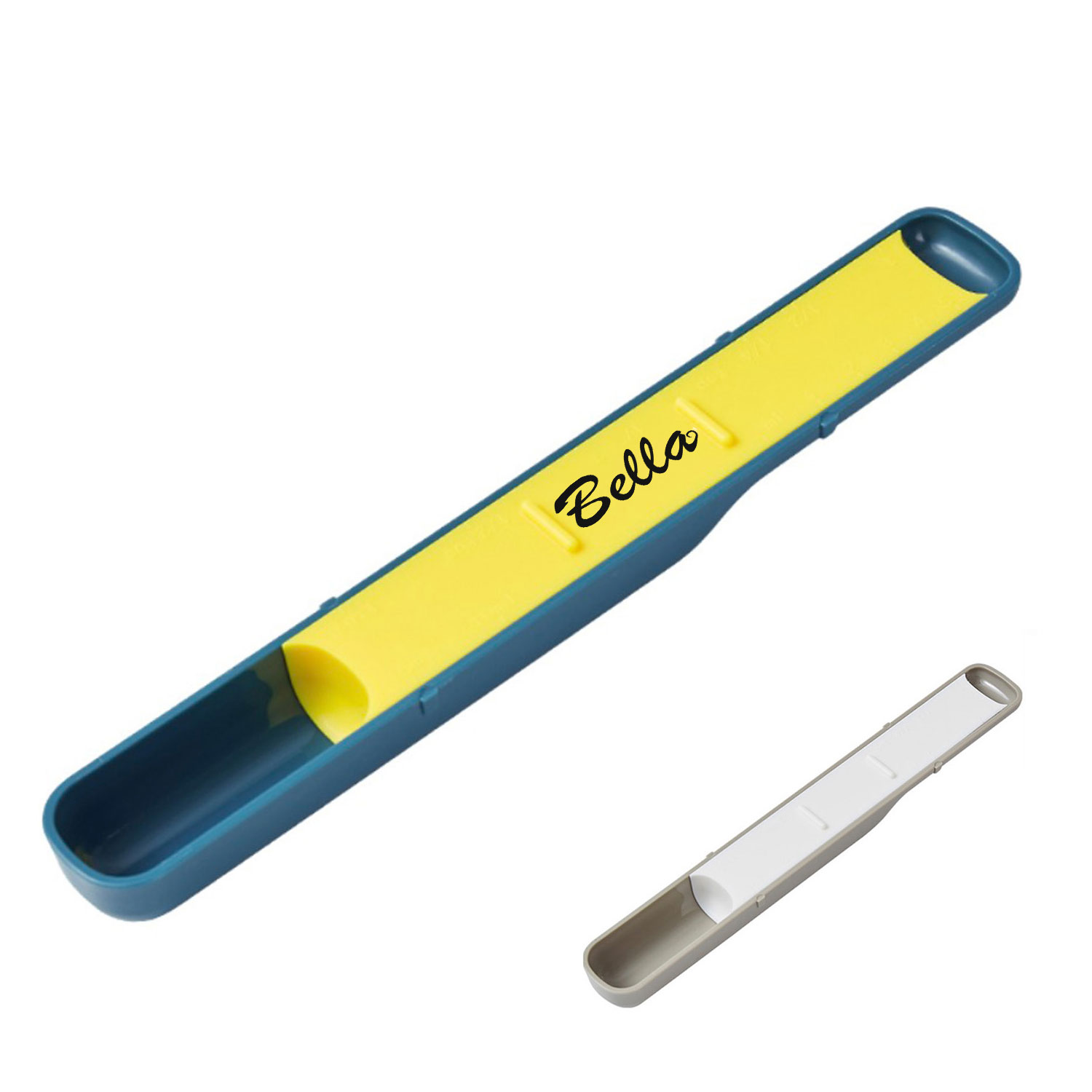 Double headed measuring spoon with Adjustable Scale 1