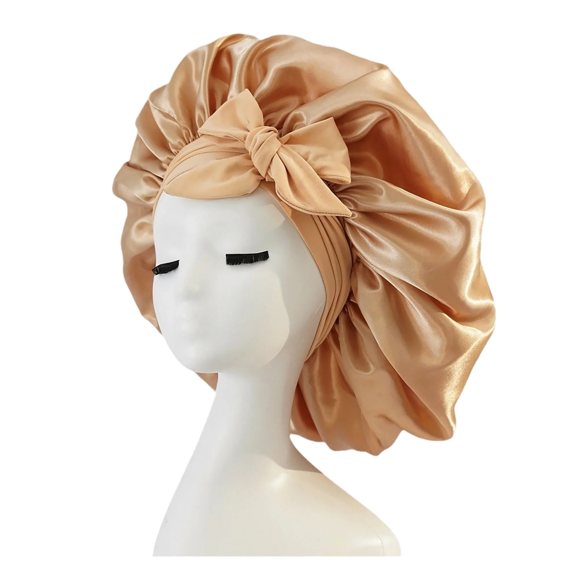 MOQ 50 Satin Hair Protection Sleep Cap 15