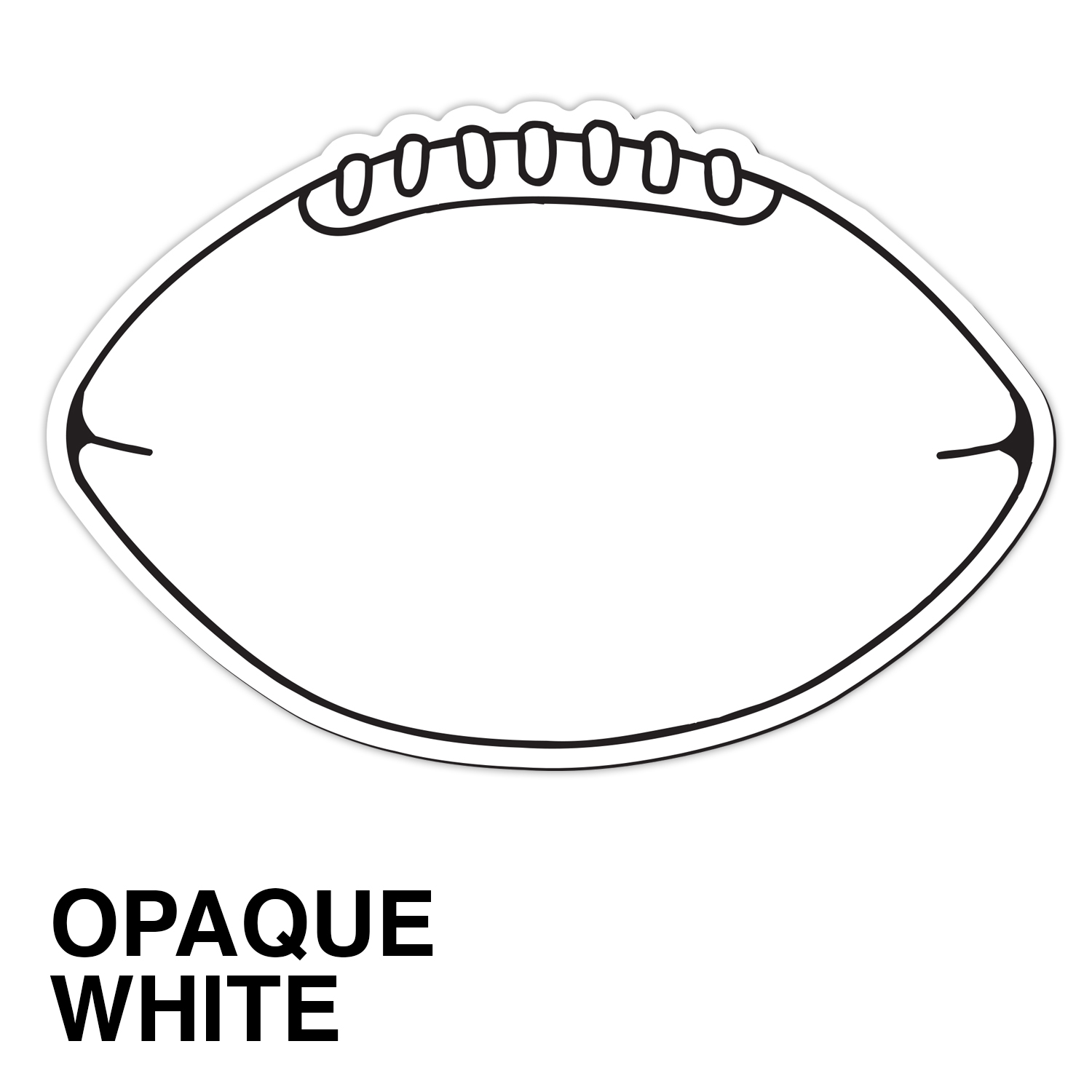 20 Mil Large Football Magnet - Full Color 3