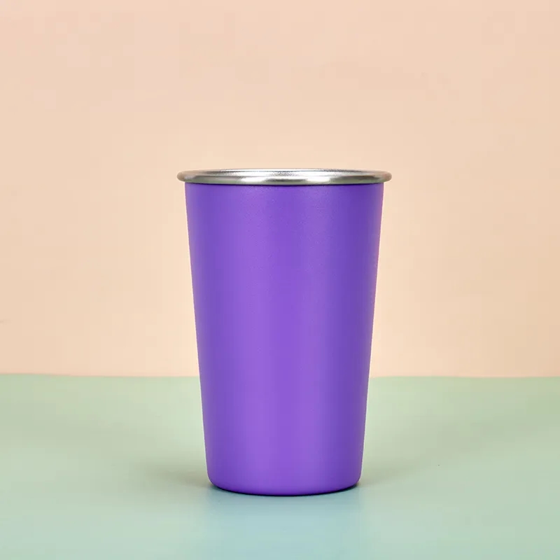 16oz Stainless Steel Pint Cups 12