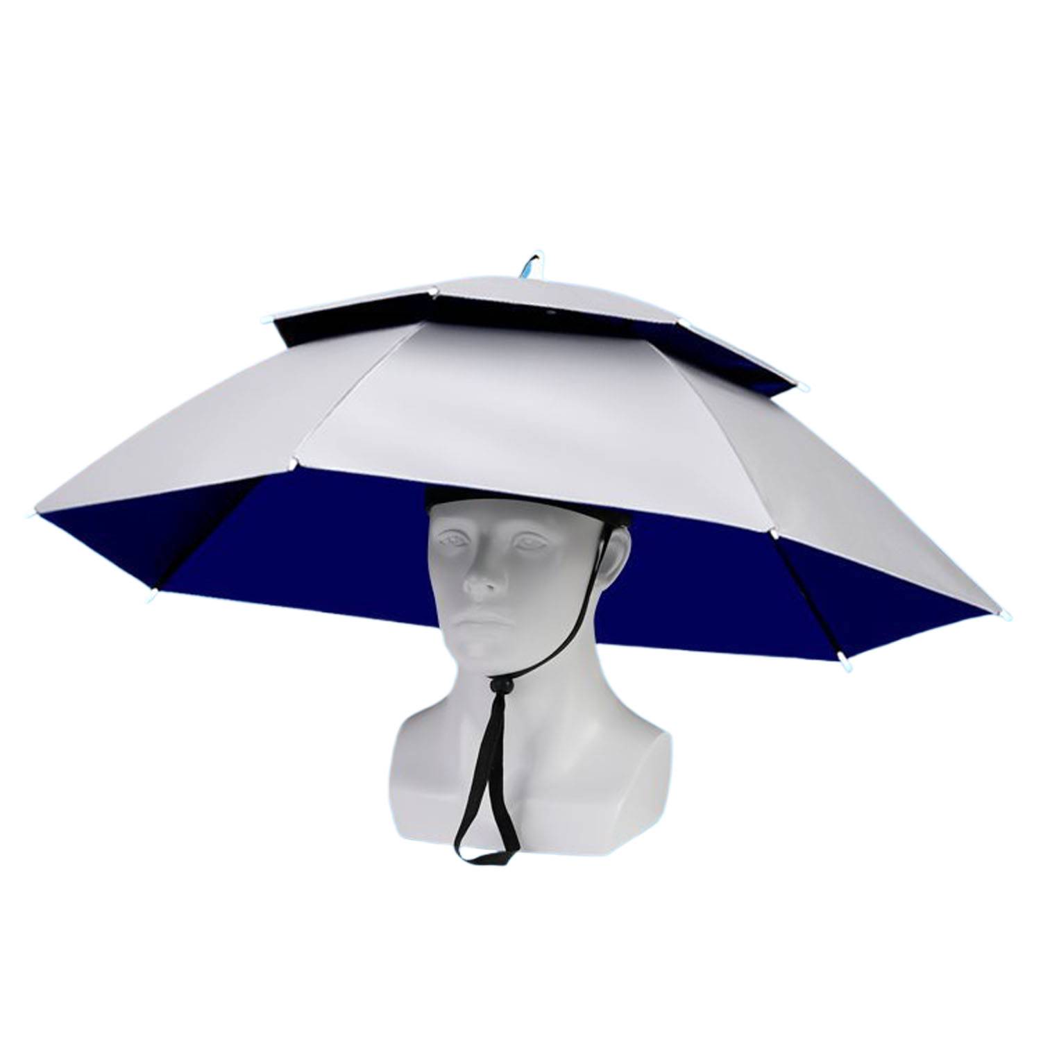 Double-Layer Adjustable Foldable Fishing Umbrella Hat 4