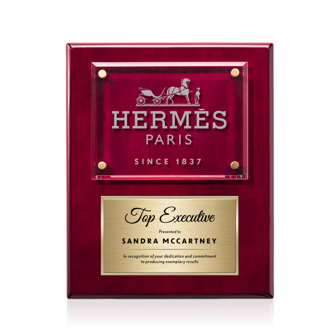 Gossamer Plaque - Rosewood/Gold 5