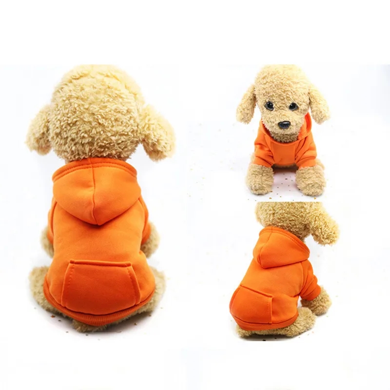 Winter Pet Hoodie Coat Small Dog Jacket With Pocket 2