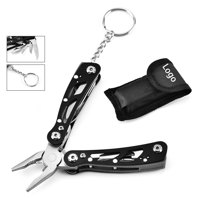 Stainless Steel Folding Pliers Multi-Tool with Key Ring 1