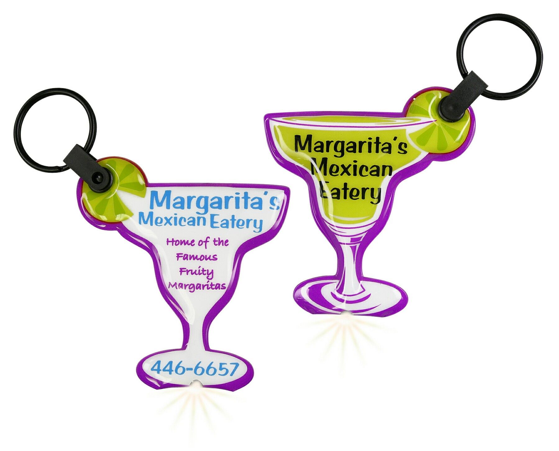 ShapeLights™ Color-A-Shape Key Ring Flashlight (Margarita) 3
