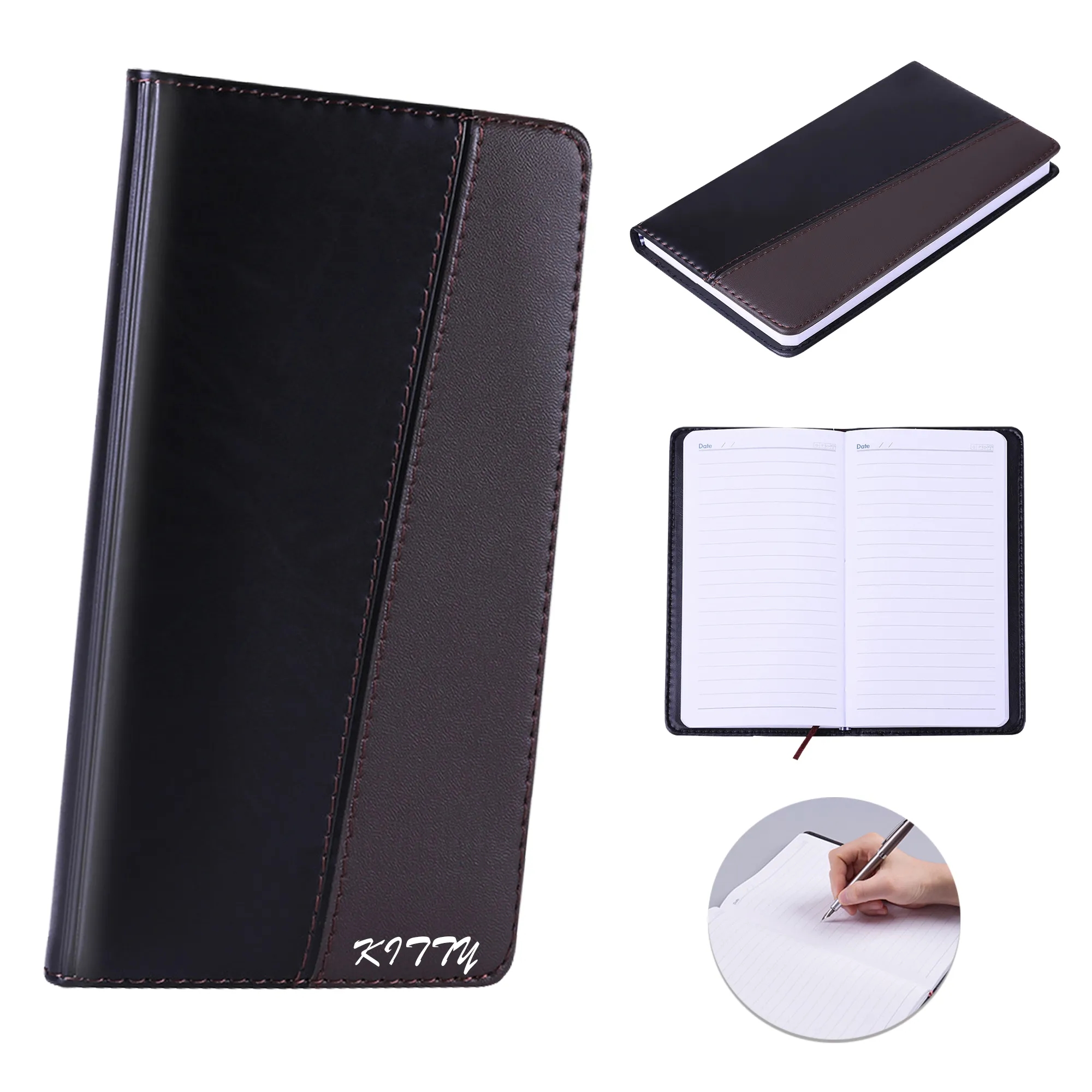 25K Leather-Covered Meeting Minutes Notebook