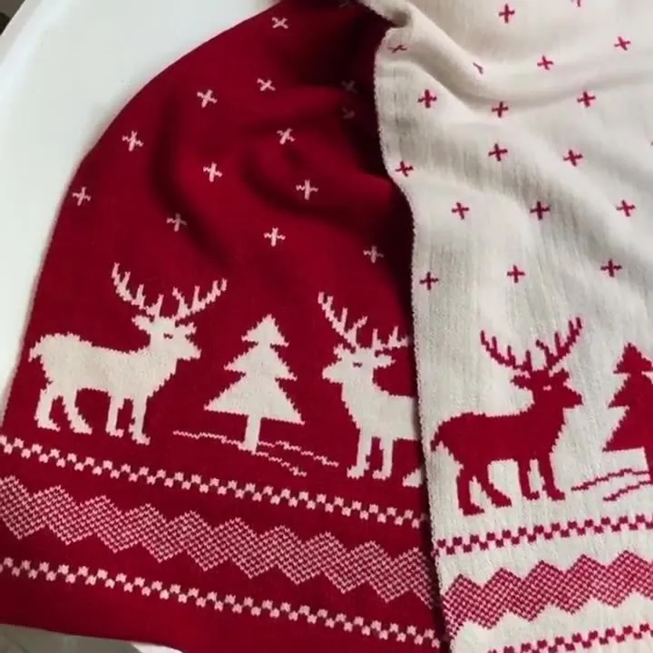 Custom Knit Christmas Scarf 3