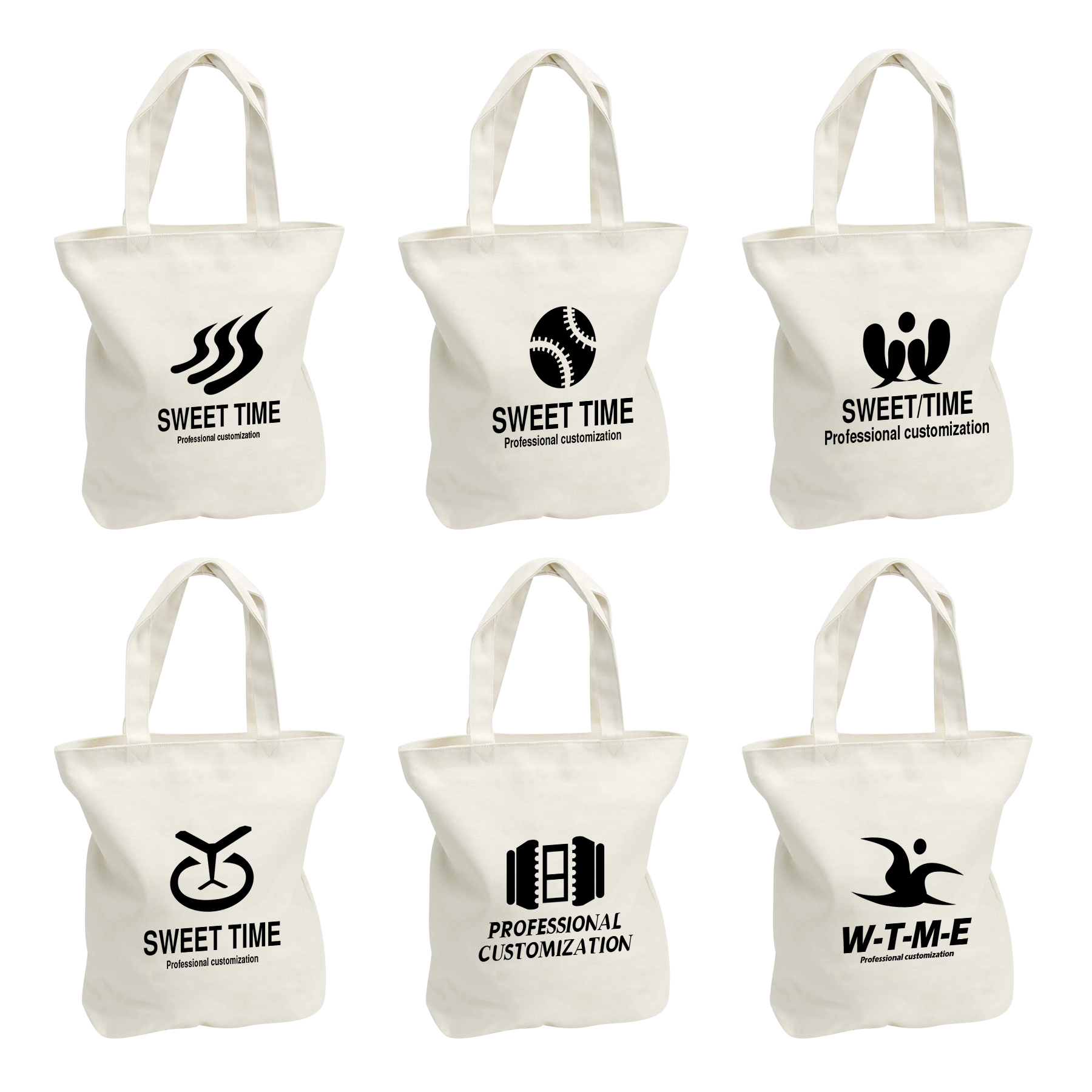 Cotton Canvas Tote Bag, custom tote bag with logo imprint 1
