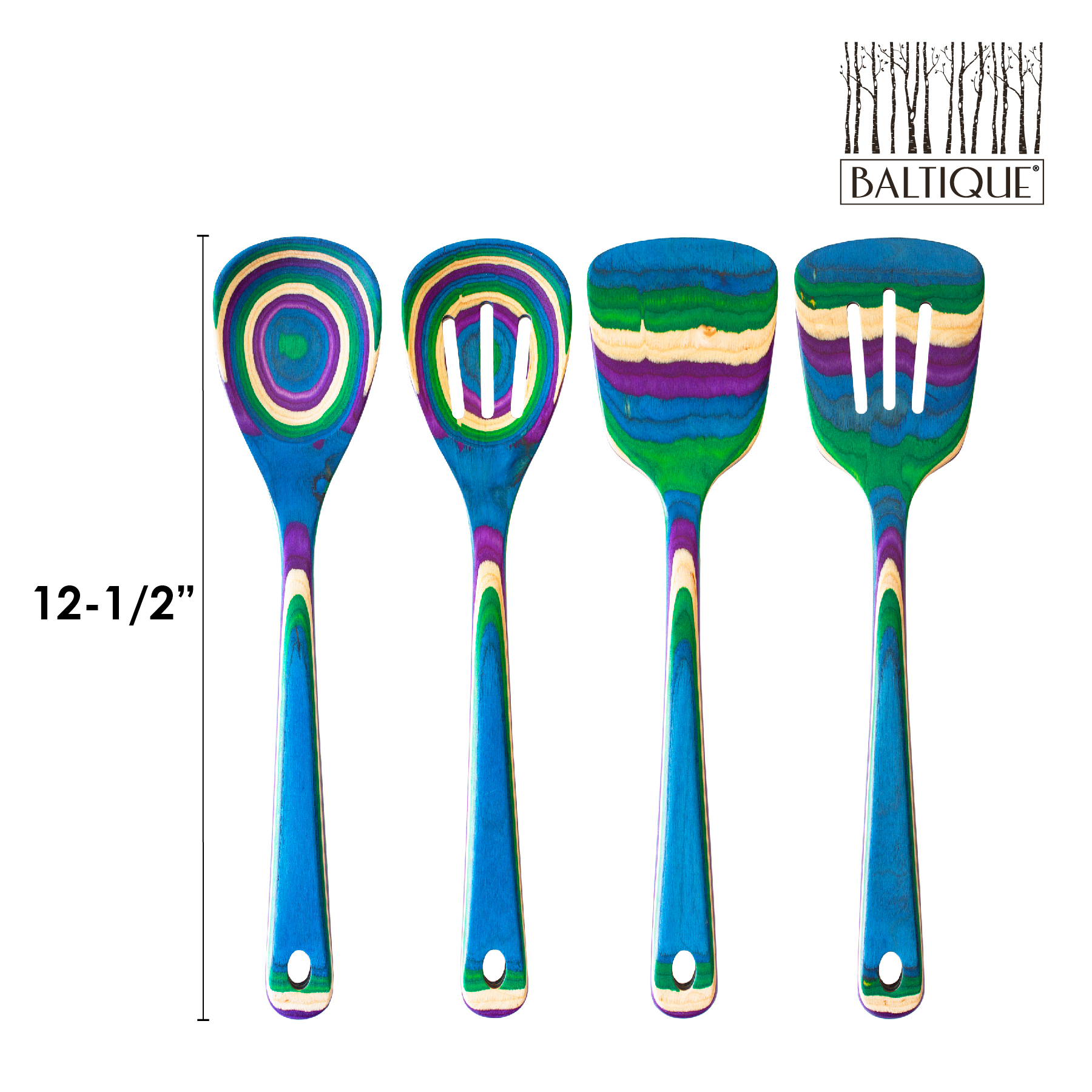 Baltique® Mumbai Collection 4 Piece Cooking Utensil Set 2