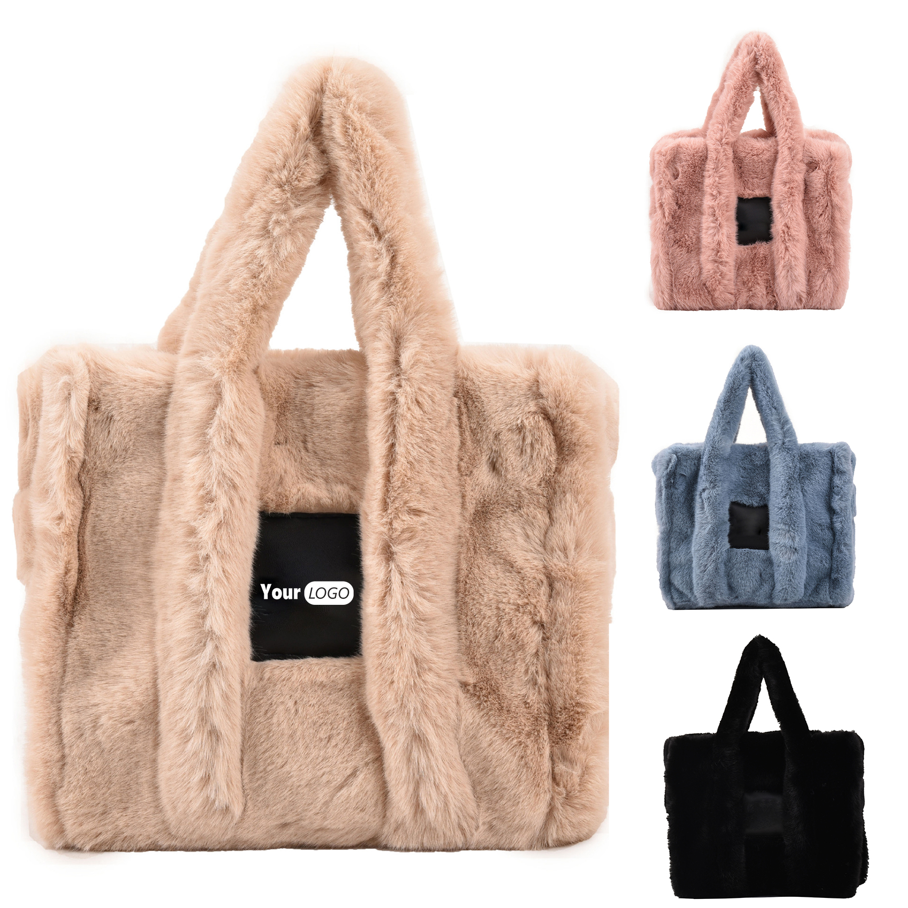 Plush The Tote Bags for Women Capacity Top-Handle Shoulder 4