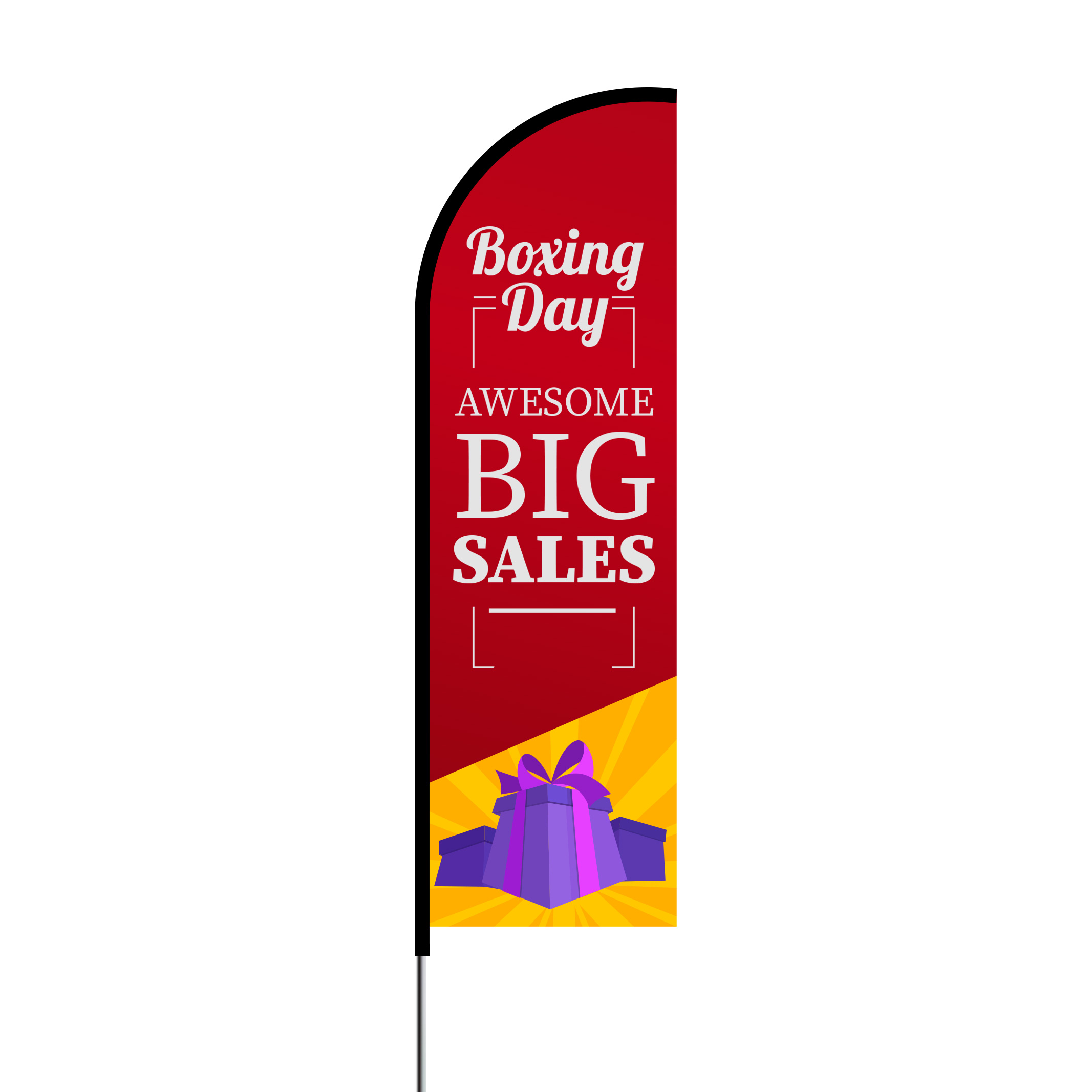 Boxing Day Awesome Big Sales Flag Kit 11' Feet Feather Flag Sign Outdoor Banner 1