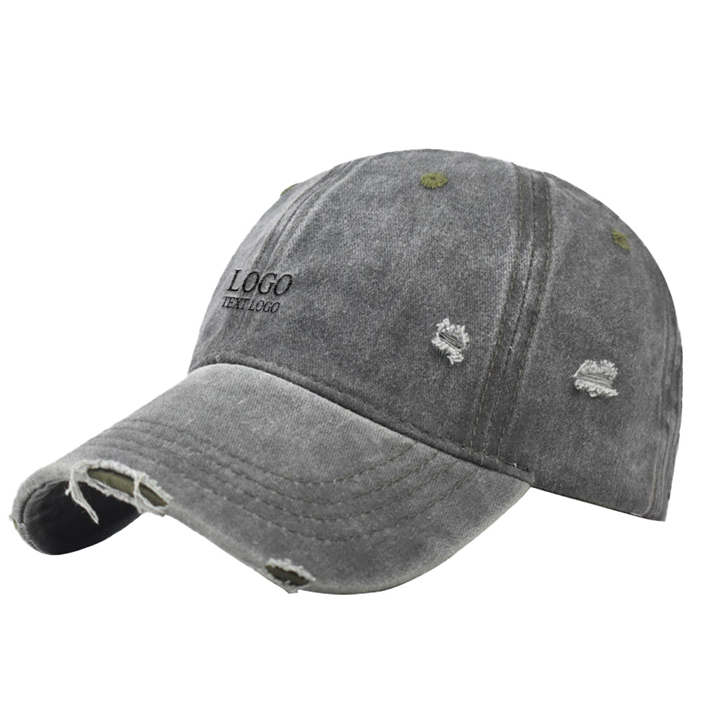 Ripped Distressed Custom Hat 17