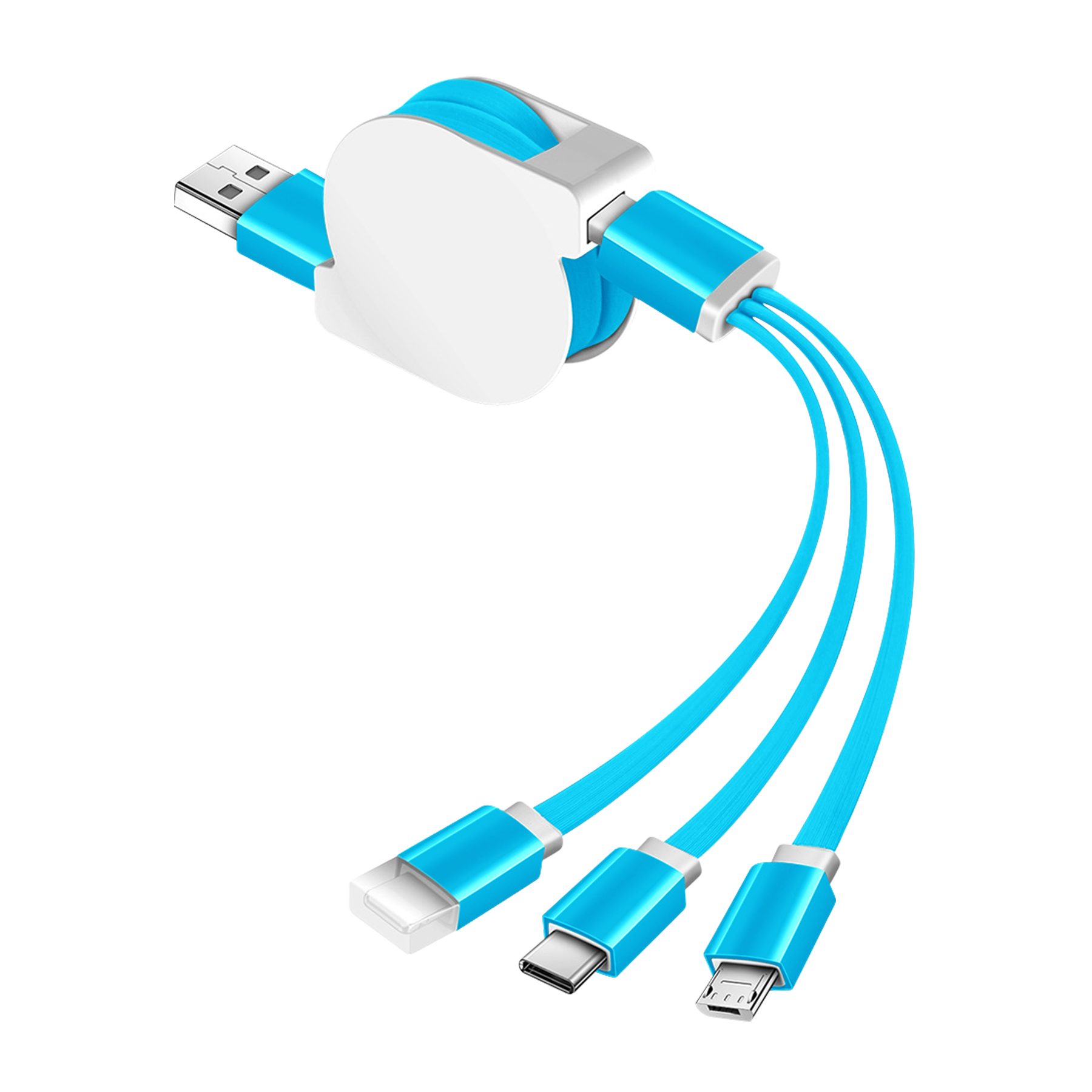 Retractable 3-In-1 Charging Cable 2
