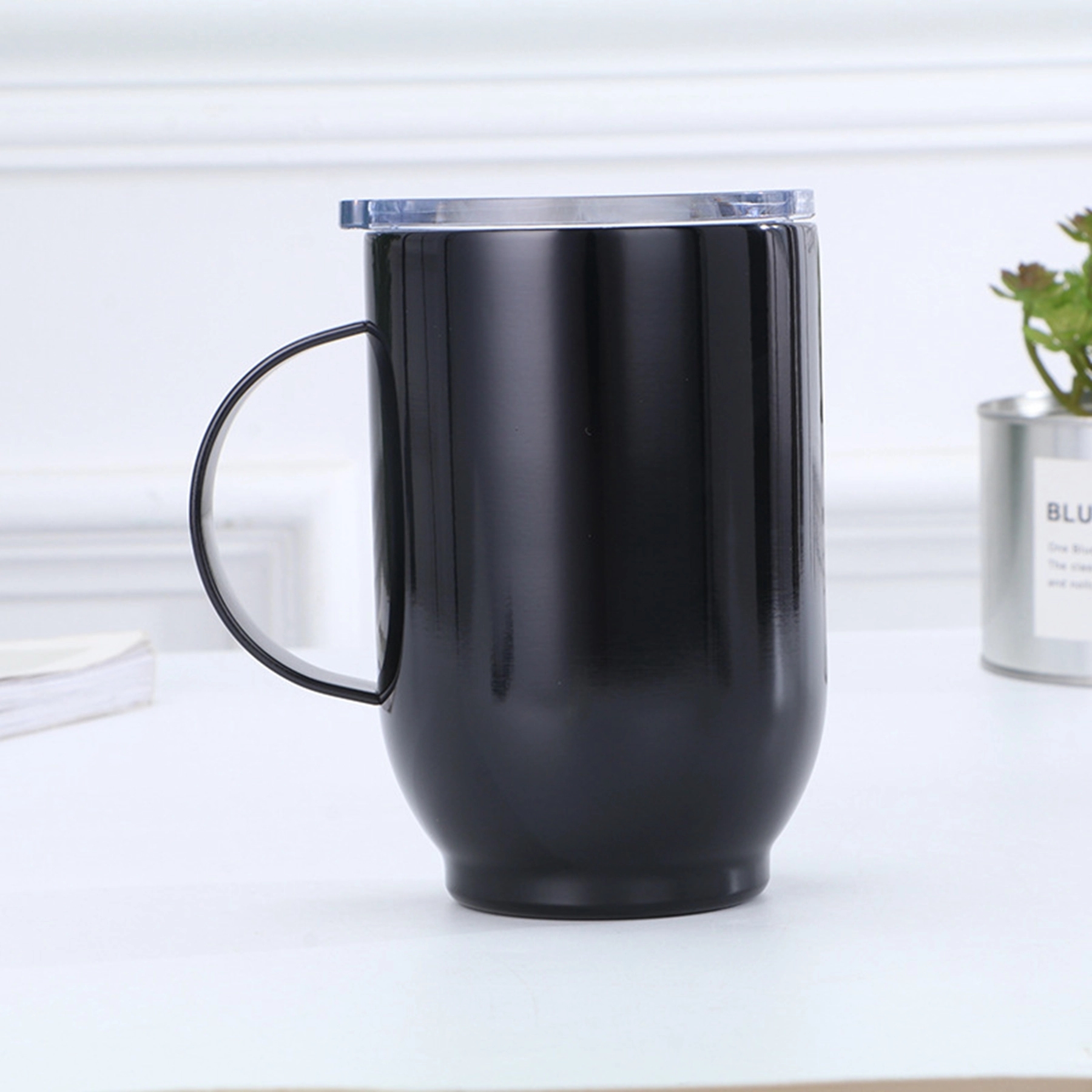 16 oz Vacuum Double-insulated Heat Wine Tumbler with Handle 5