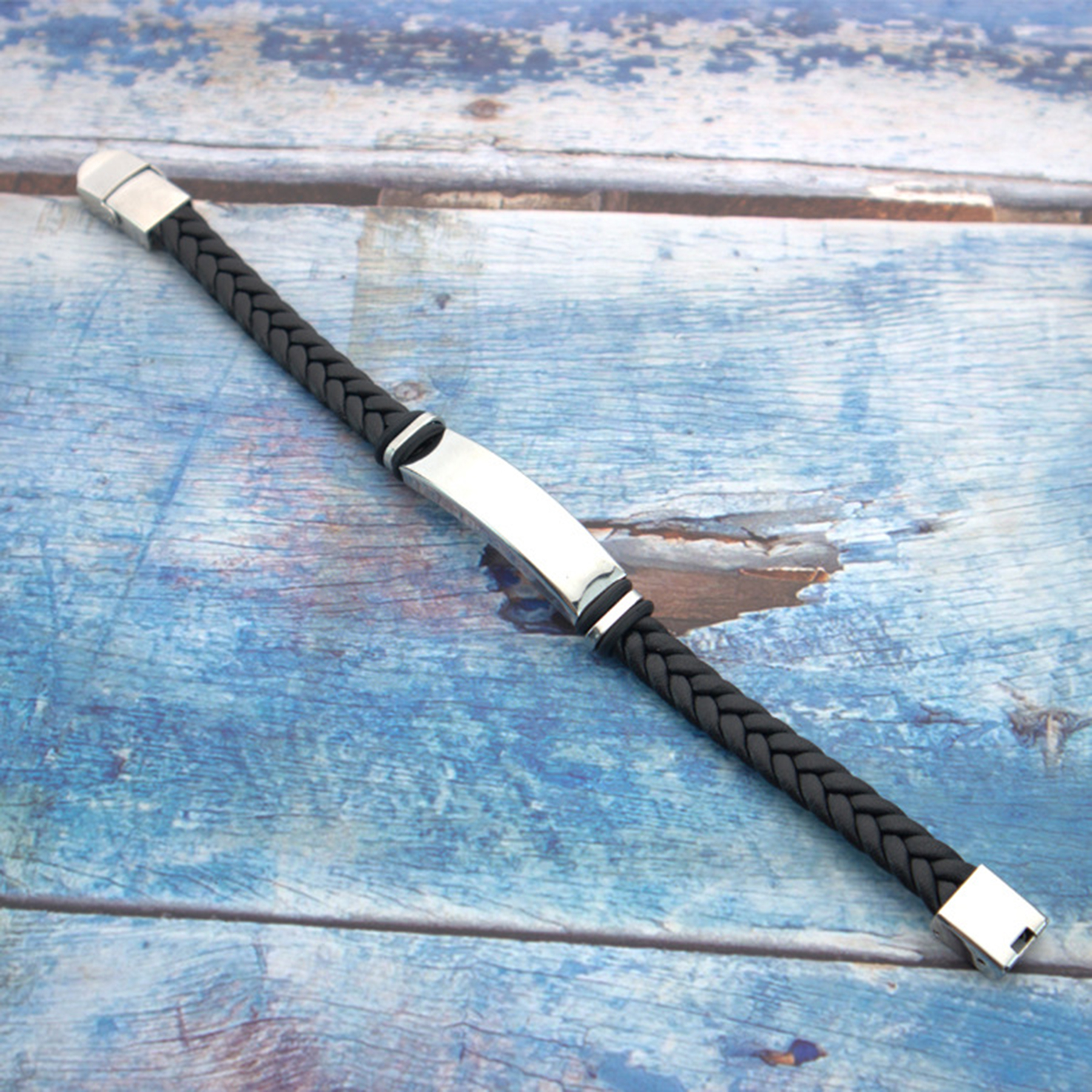 Pu Leather Stainless Adjustable Bracelet 4