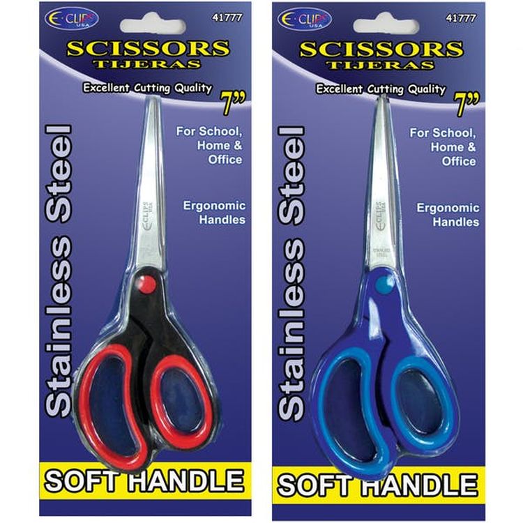 7" Scissors - 2 Colors Comfort Grip 2