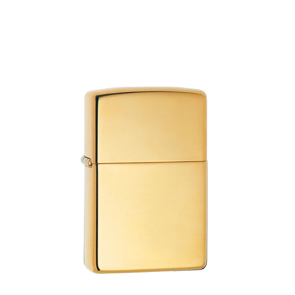 Zippo® USA-Made Windproof Classic High Polish Brass Lighter