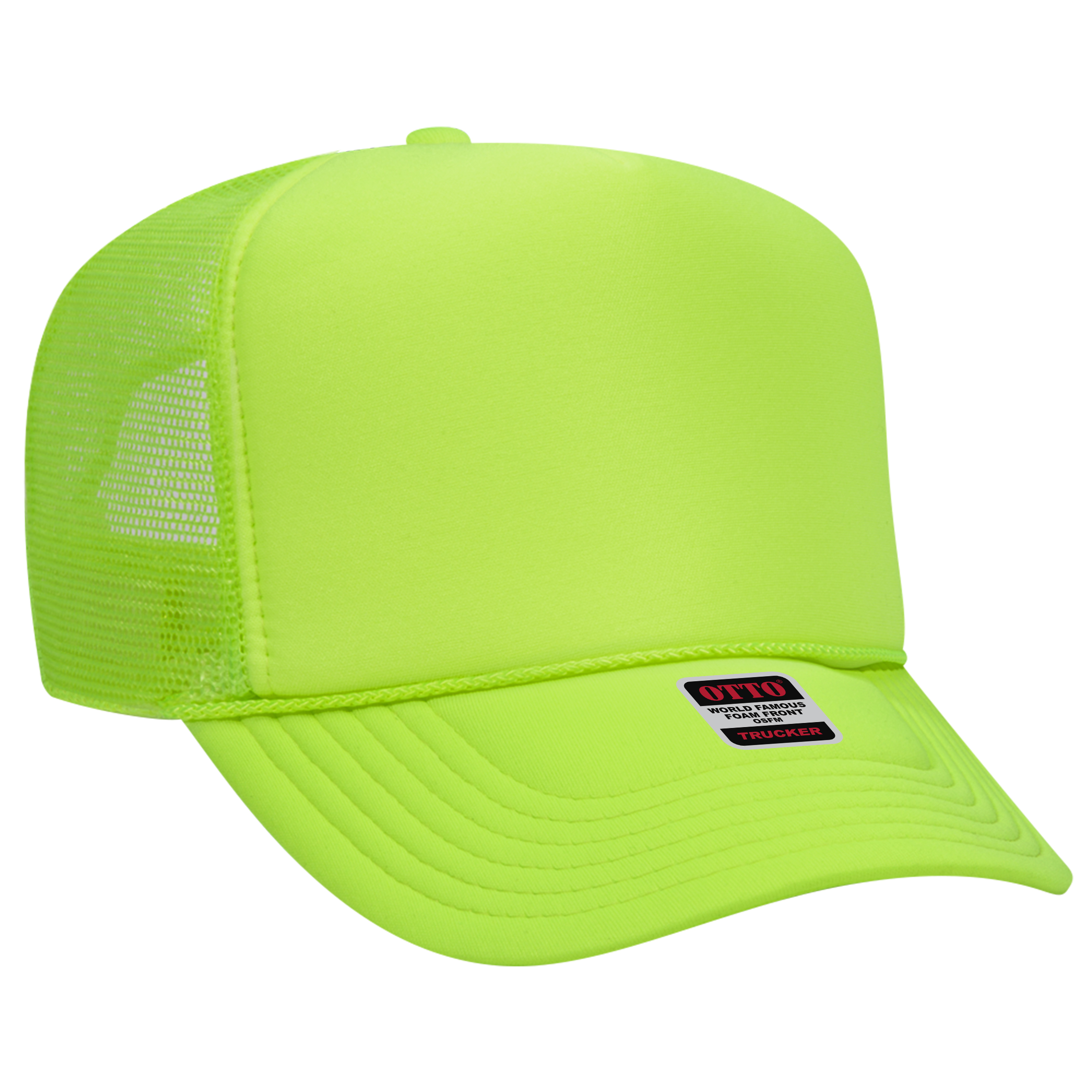 OTTO CAP® 5 Panel High Crown Mesh Back Trucker Hat 136
