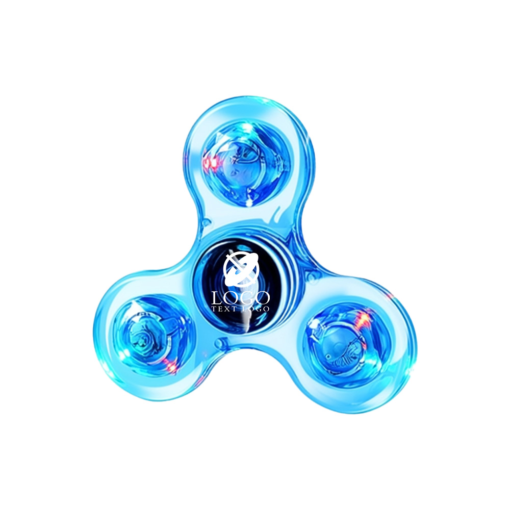 Custom Clear LED Light Fidget Spinner Toys 11