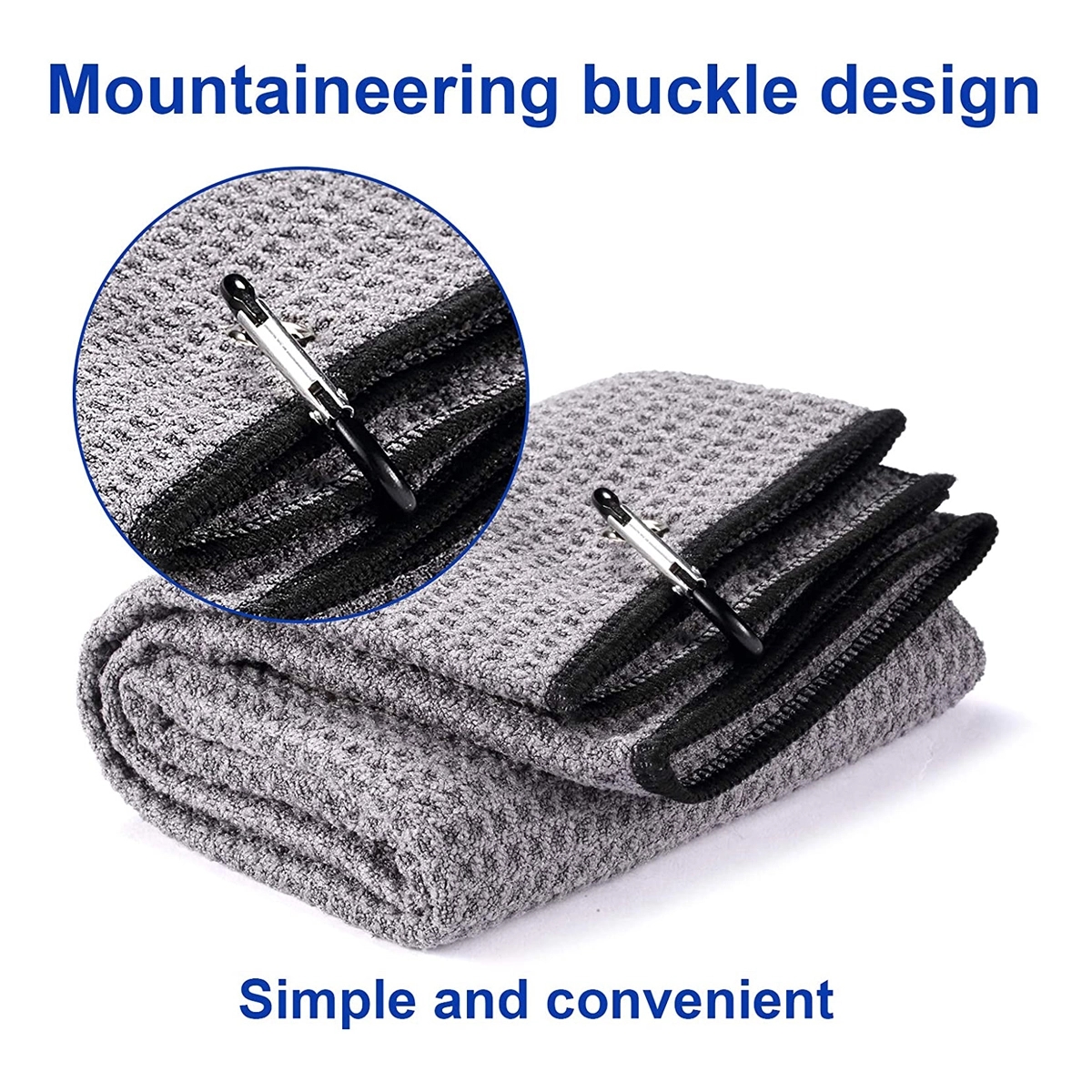 Golf Towel With Carabiner Clip 6