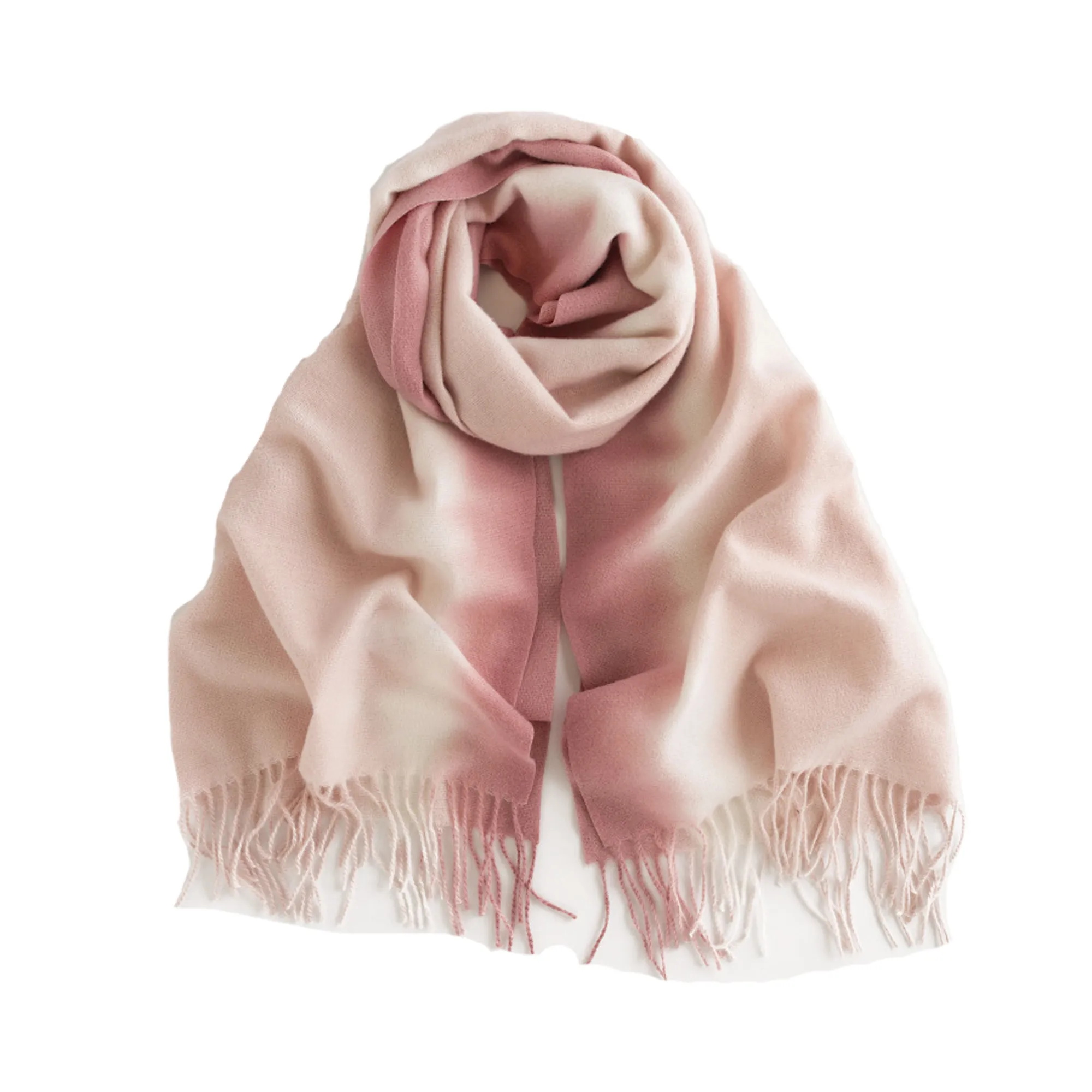 Faux Cashmere Winter Shawl Scarf Gradient Style 6