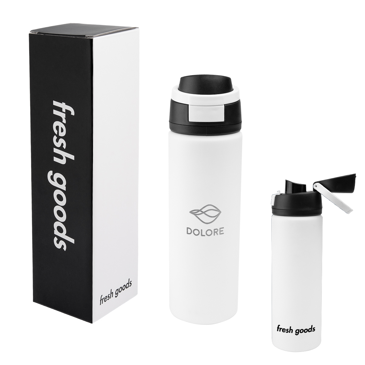 Fresh Goods 24 Oz. Pop Sip Recycled Stainless Steel Bottle 2