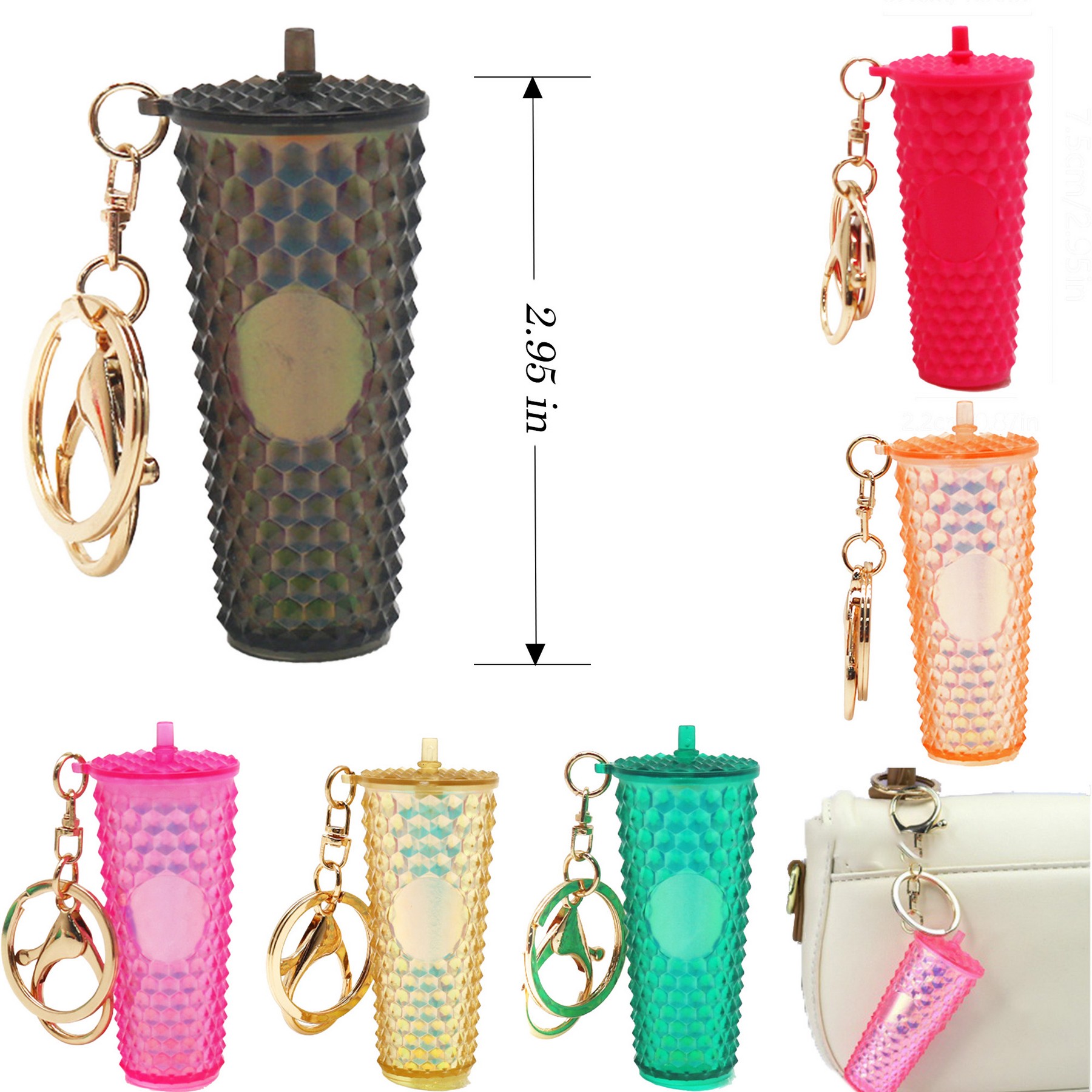 Mini Shinning Cup Shape Keychain 6