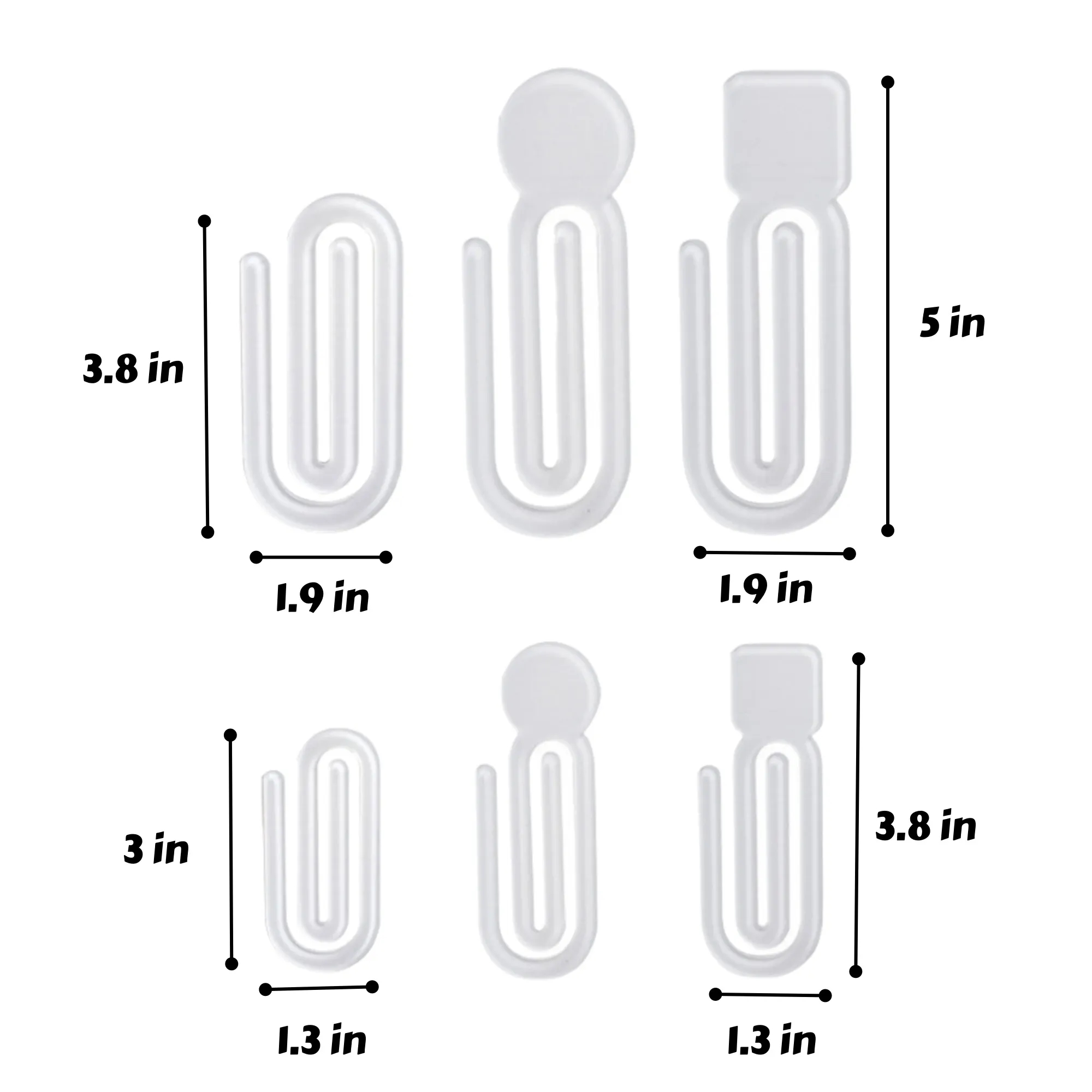 Acrylic Paper Clip Bookmark Reading Accessory 2