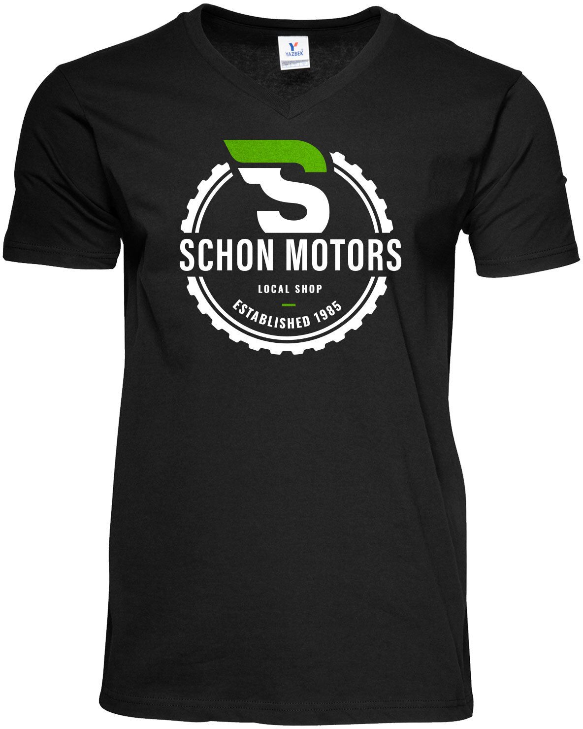 FULL COLOR MENS 100% COTTON V-NECK T-SHIRT 7