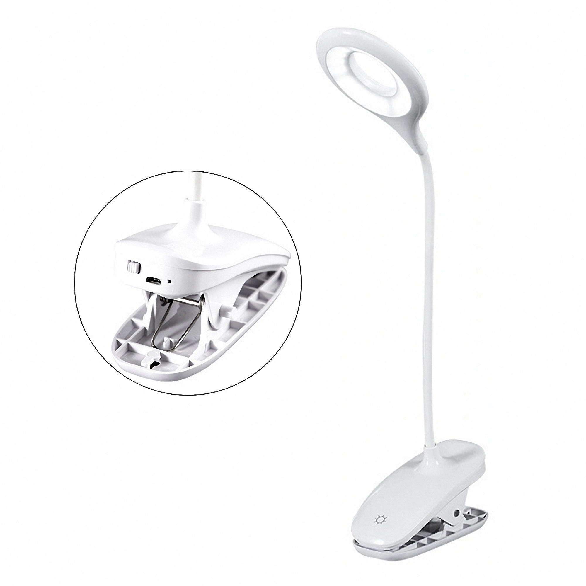 Rechargeable LED Clamp Desk Lamp 2