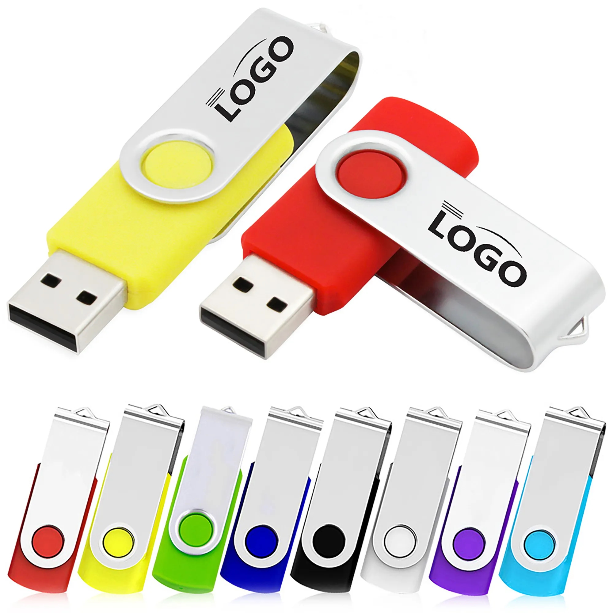 4GB Rotary Usb Flash Drive MOQ 100PCS 2