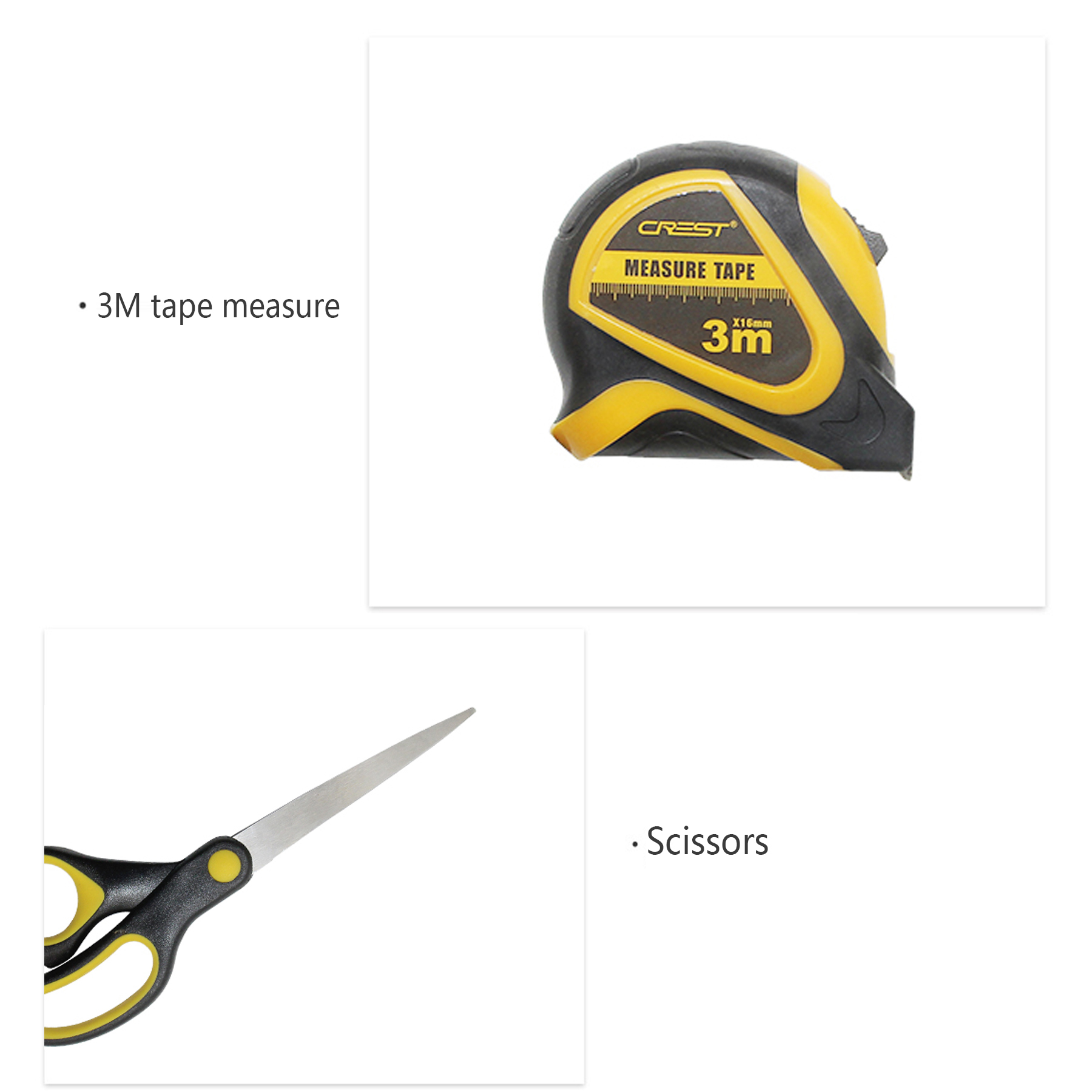 HandyPro 40pc Household Toolbox Set with Hammer, Screwdrivers, and Tape Measure 4