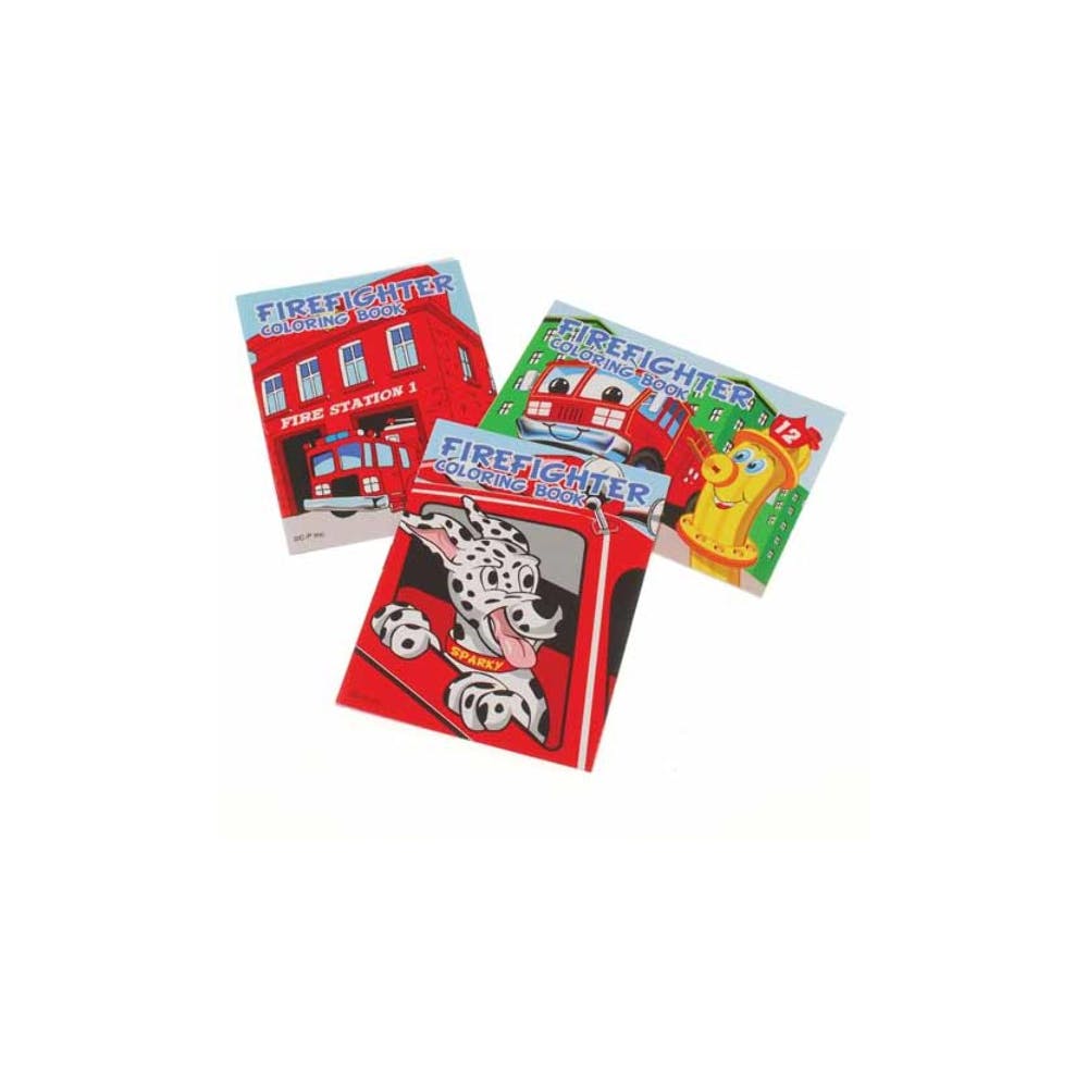 Mini Firefighter Coloring Books - Assorted 1