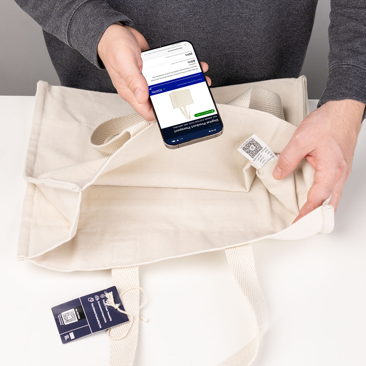 Aware™ 4 Oz. Recycled Cotton Tote Bag 6