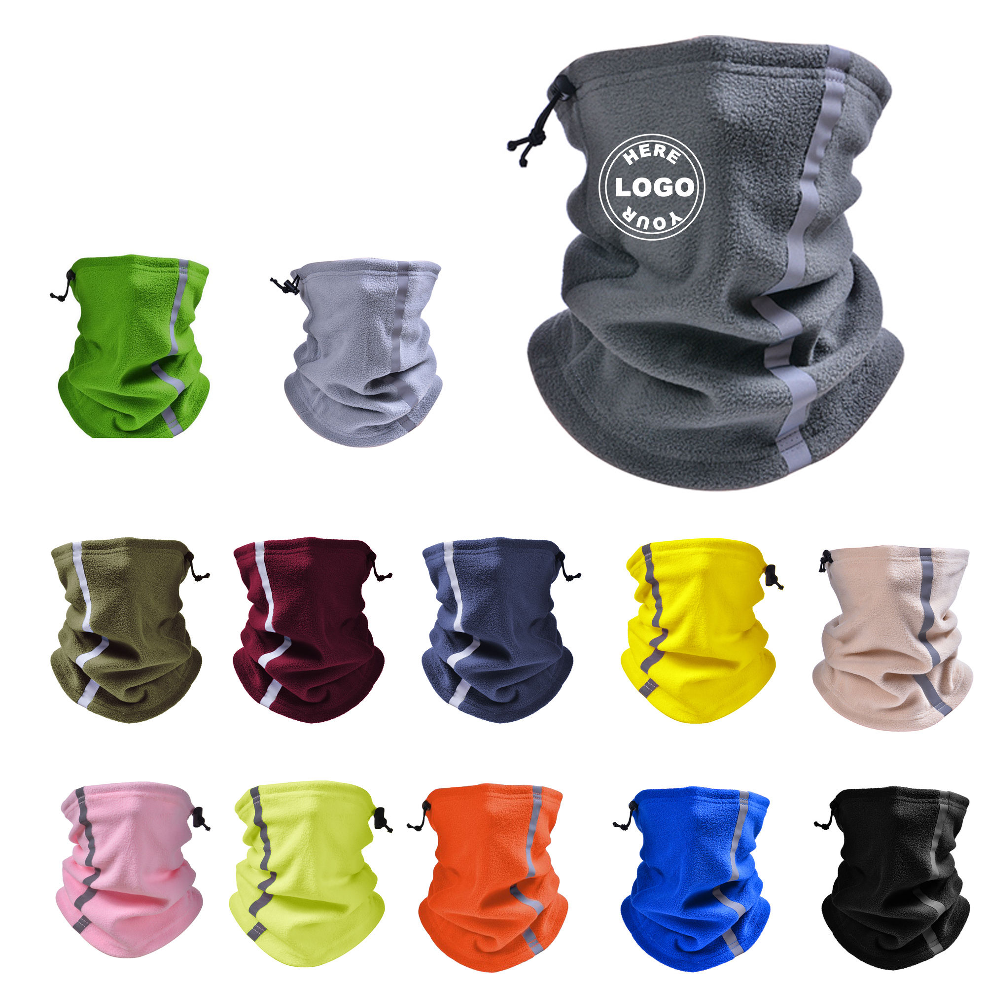 Thick Thermal Fleece Neck Gaiter for Unisex 2