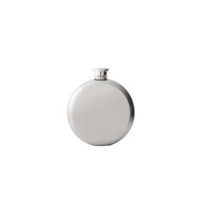 5oz Round Stainless Steel Flask With Tightly Sealed Cap, custom water bottle with logo imprint 6