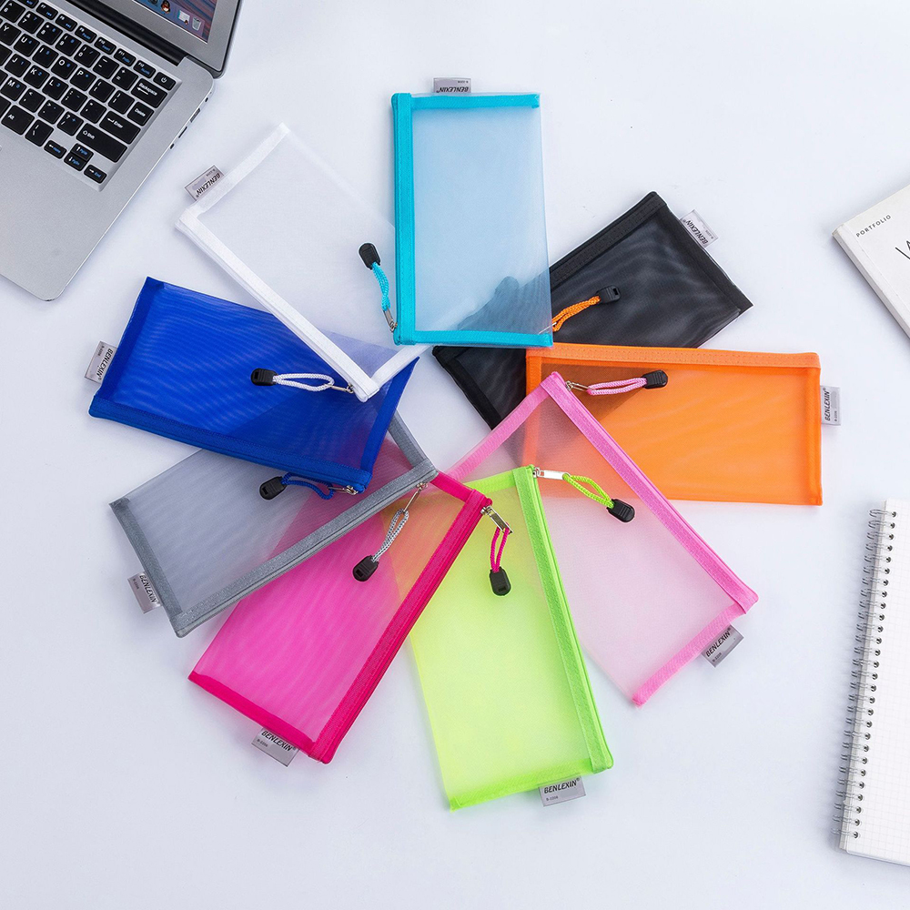 School Mesh Pencil Bag 4