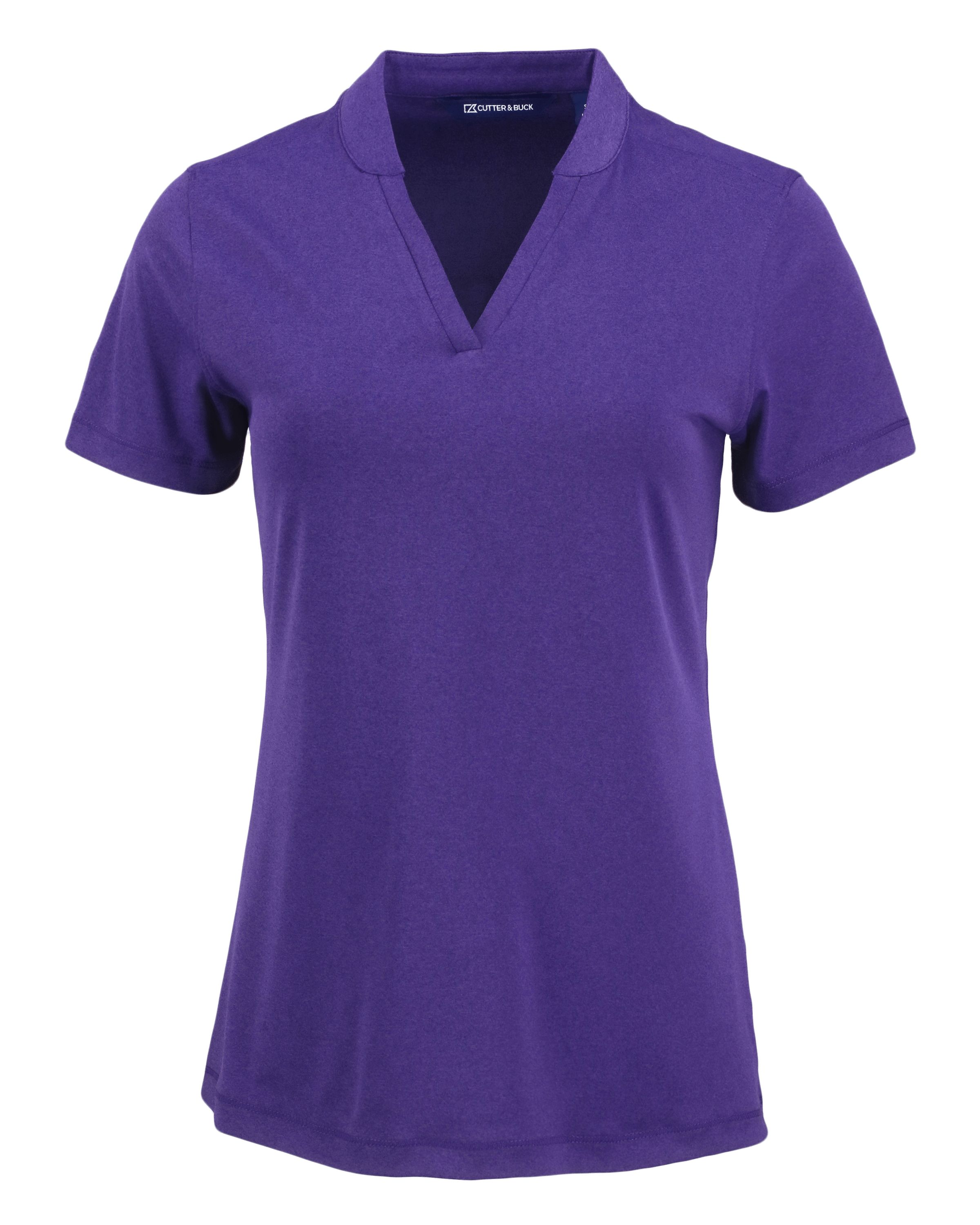 Cutter & Buck Forge Recycled Four-Way Stretch Heathered Womens Blade Top 10
