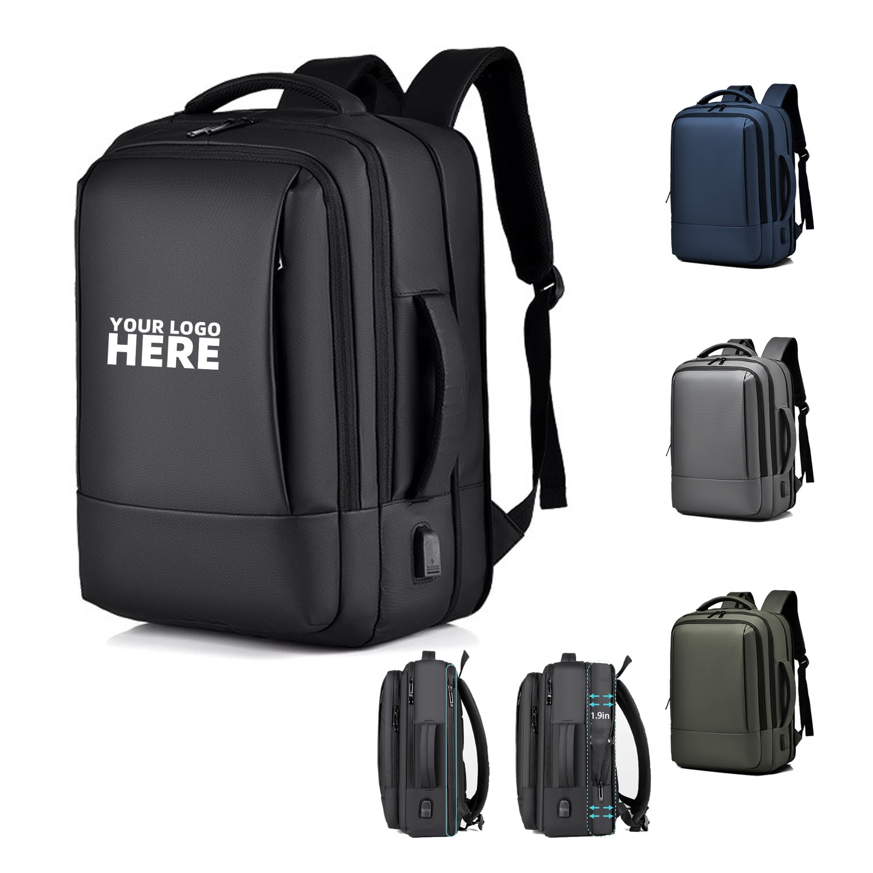 17.3'' Carry On Luggage Backpack w/USB Charging Port
2