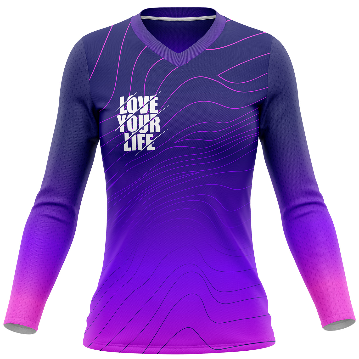 Women's 160 GSM Birdseye mesh Sublimation Long Sleeve T-shirt 6