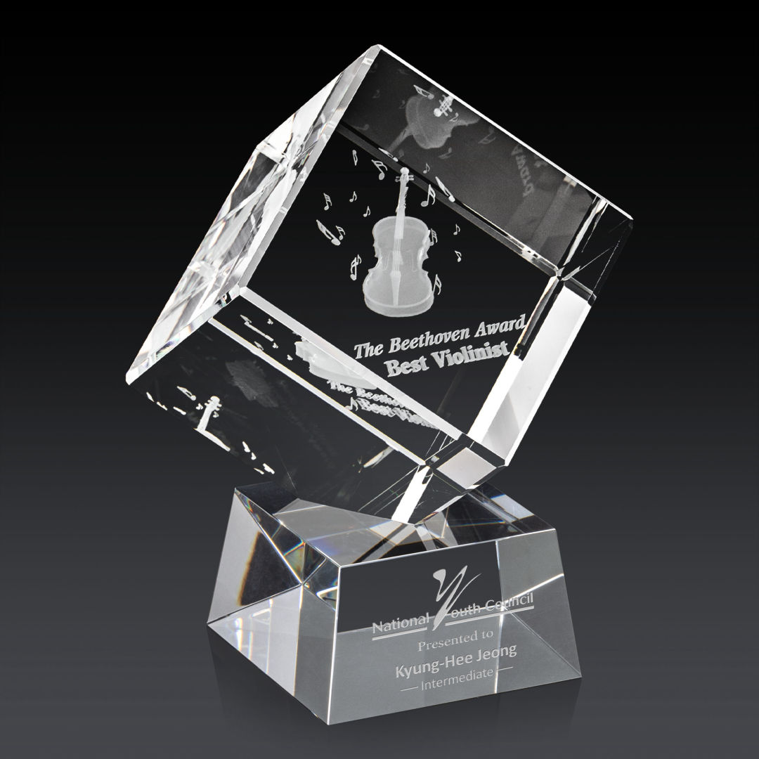 Burrill 3D Award on Robson Base - Clear 2