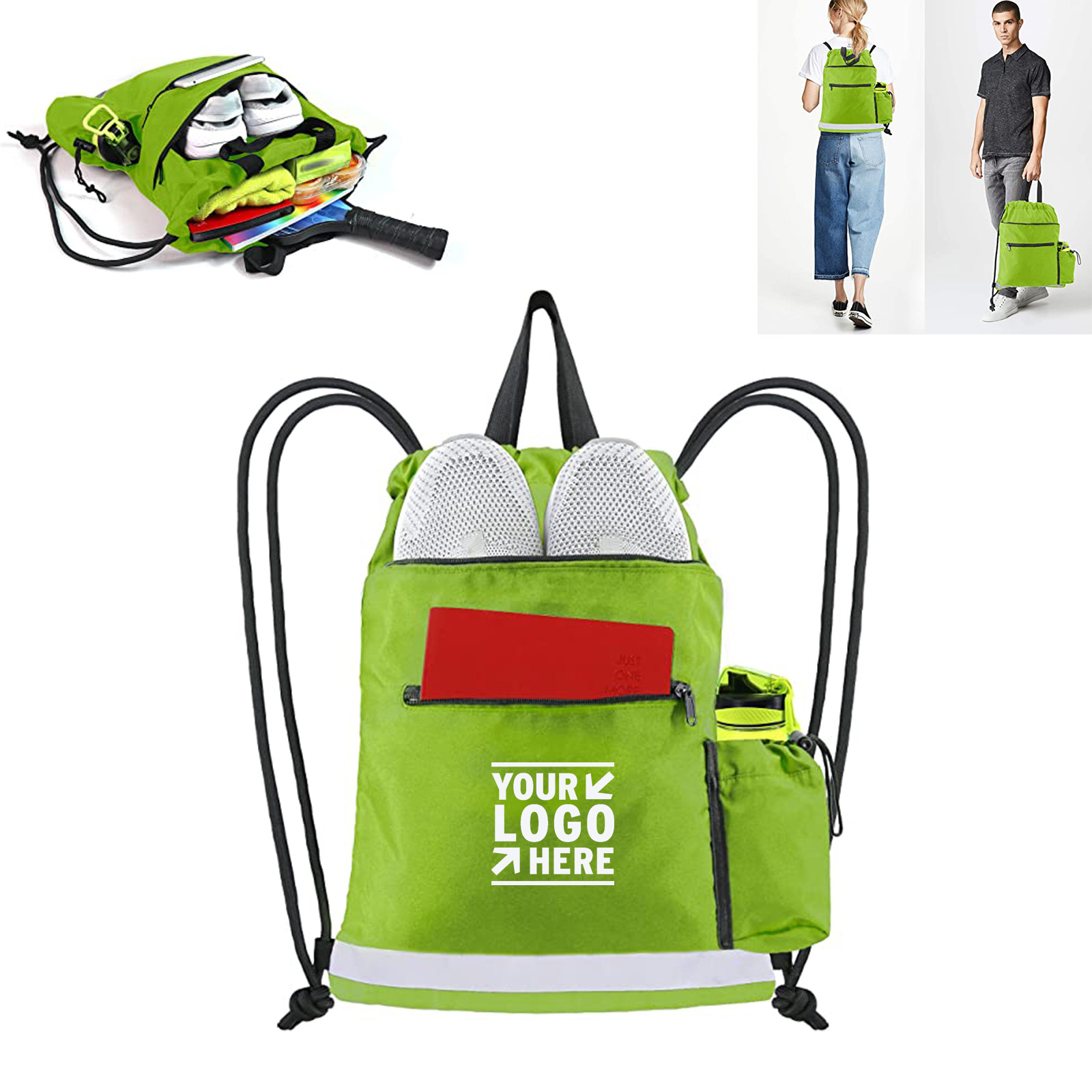 Drawstring Backpack Gym Backpack 2