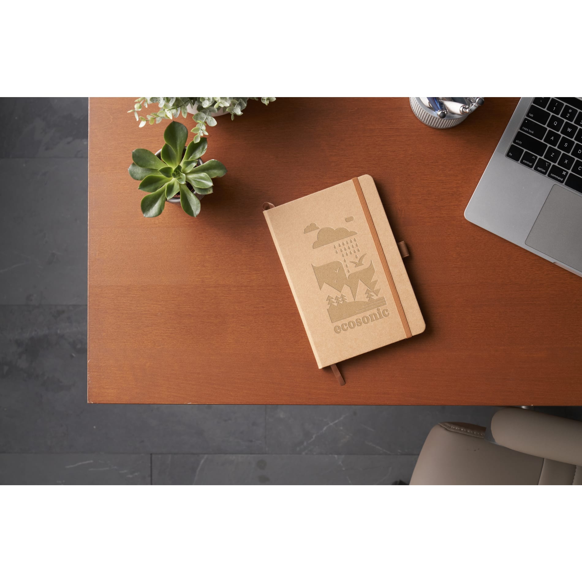 5.5" x 8.5" Washable Kraft Stone Bound Journal 20