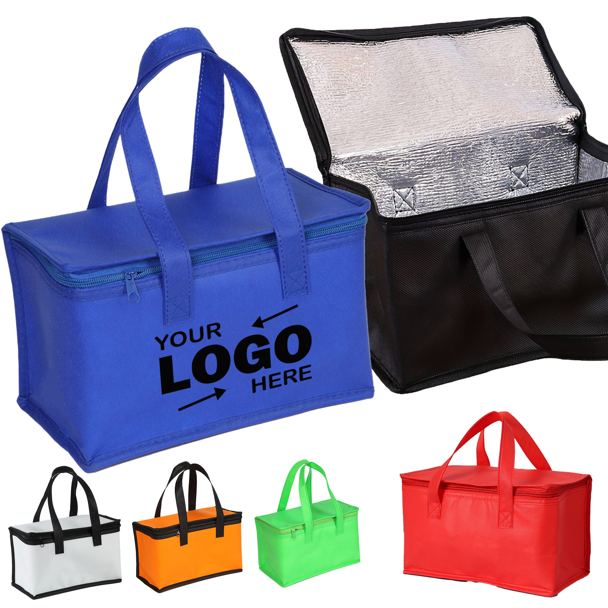 Non-Woven Fabric Reusable Square Insulated Bag 2