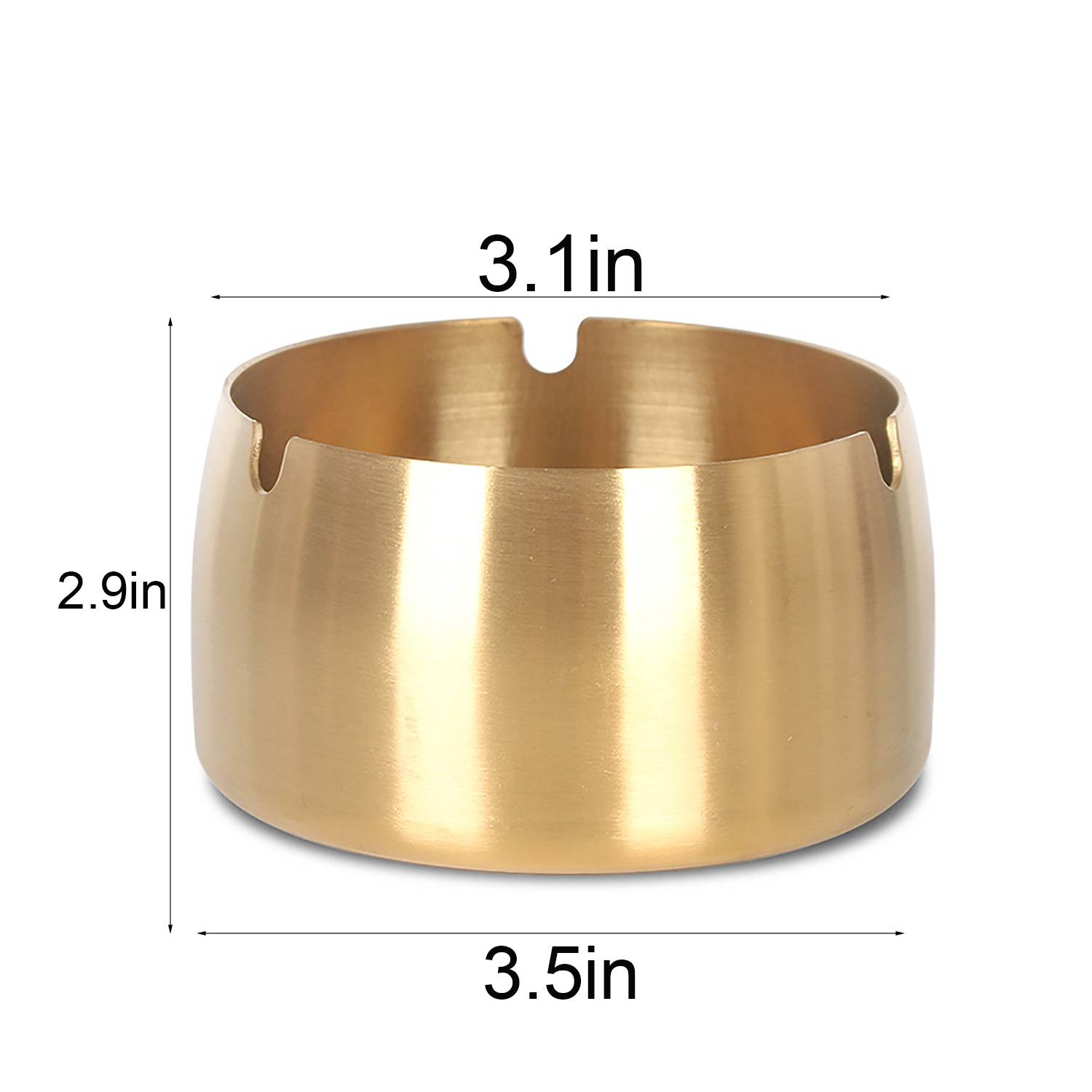 Windproof Stainless Steel Ashtray for Household Outdoors 2