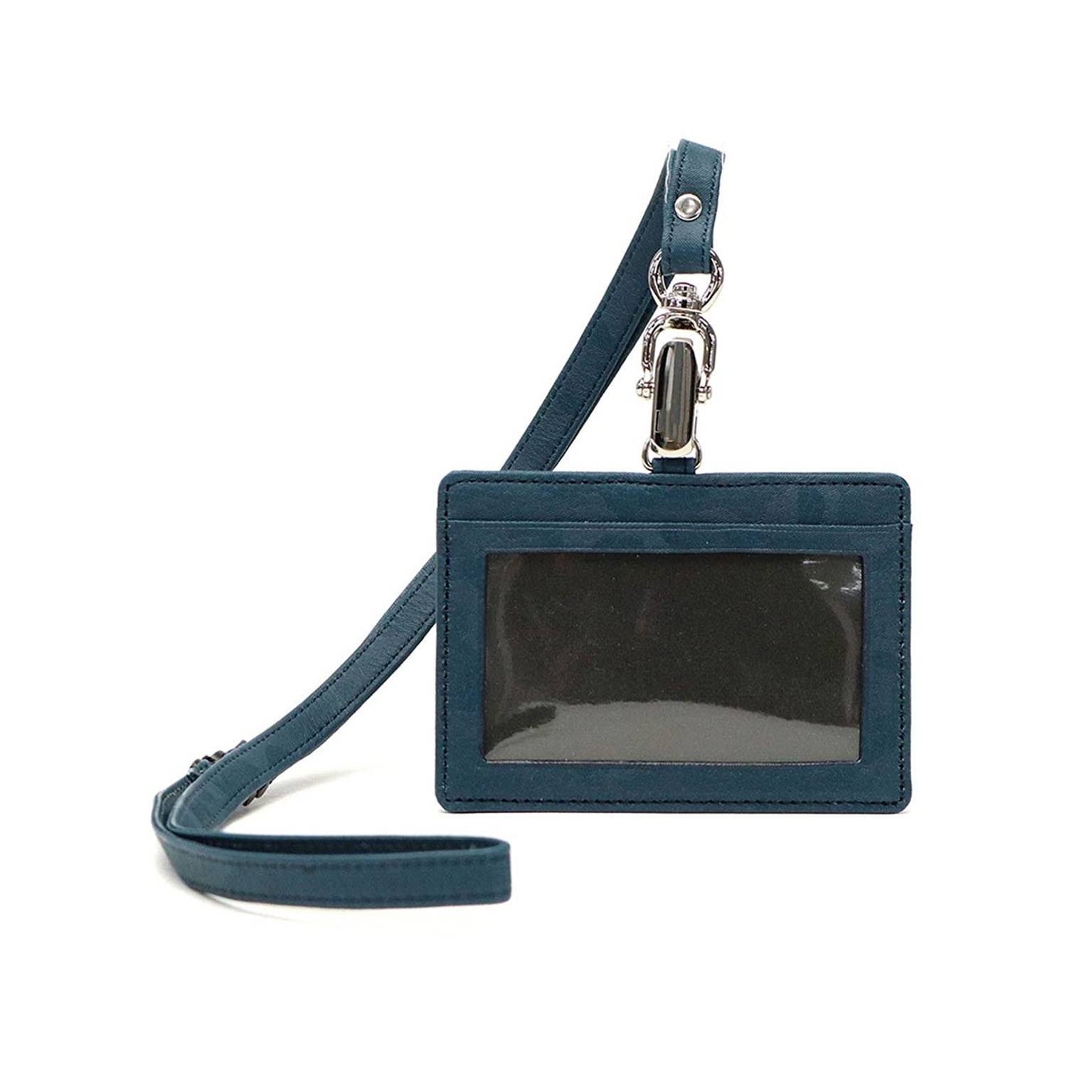 Genuine Leather lanyard Card Cover ID Badge Holder Work 7