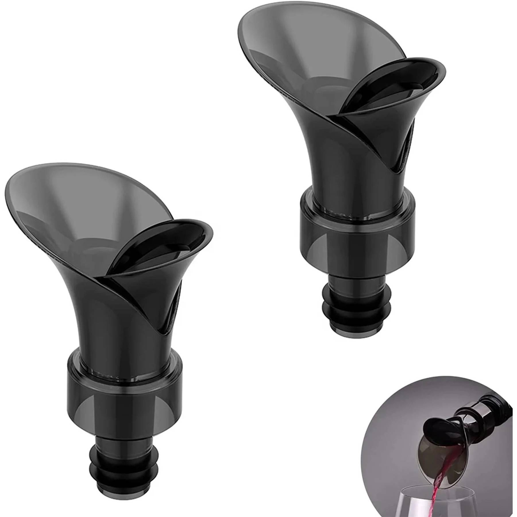 2-in-1Red wine vacuum stopper drinker 6