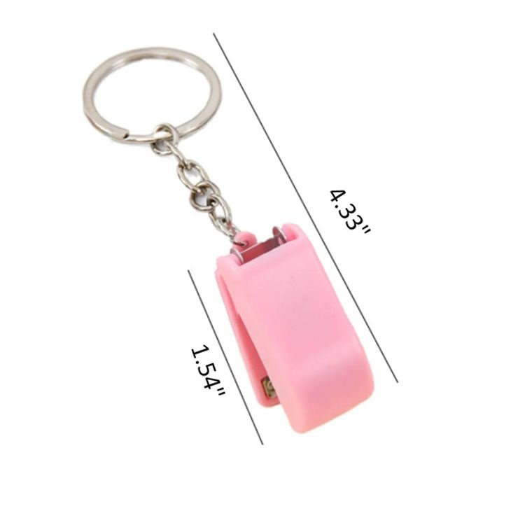 Set of 5 Mini Colorful Desk Stapler Keychains 3