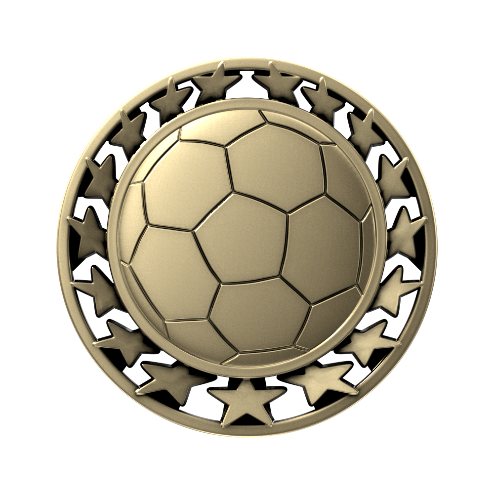 Soccer Star Medallion (2-1/2") 2