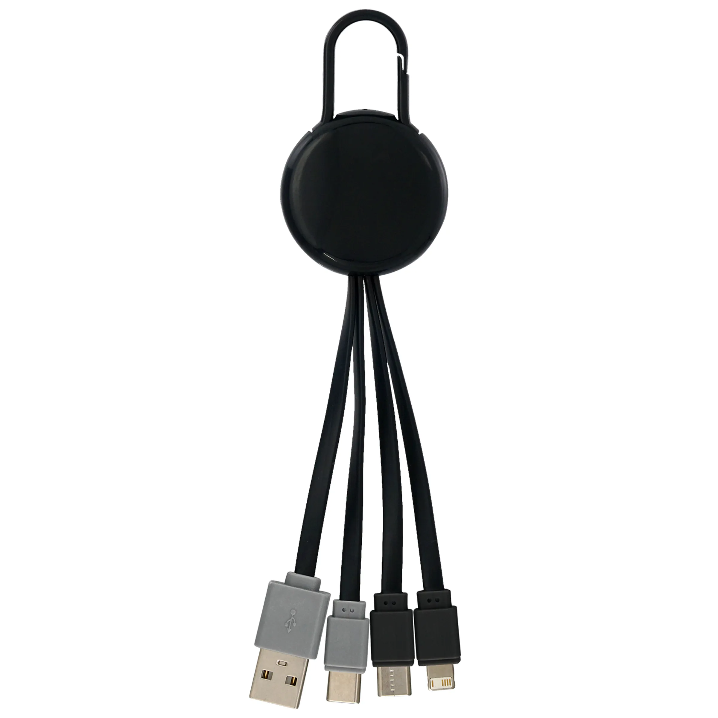 COLORFUL CLIP DUAL INPUT 3 IN 1 CHARGING CABLE 10